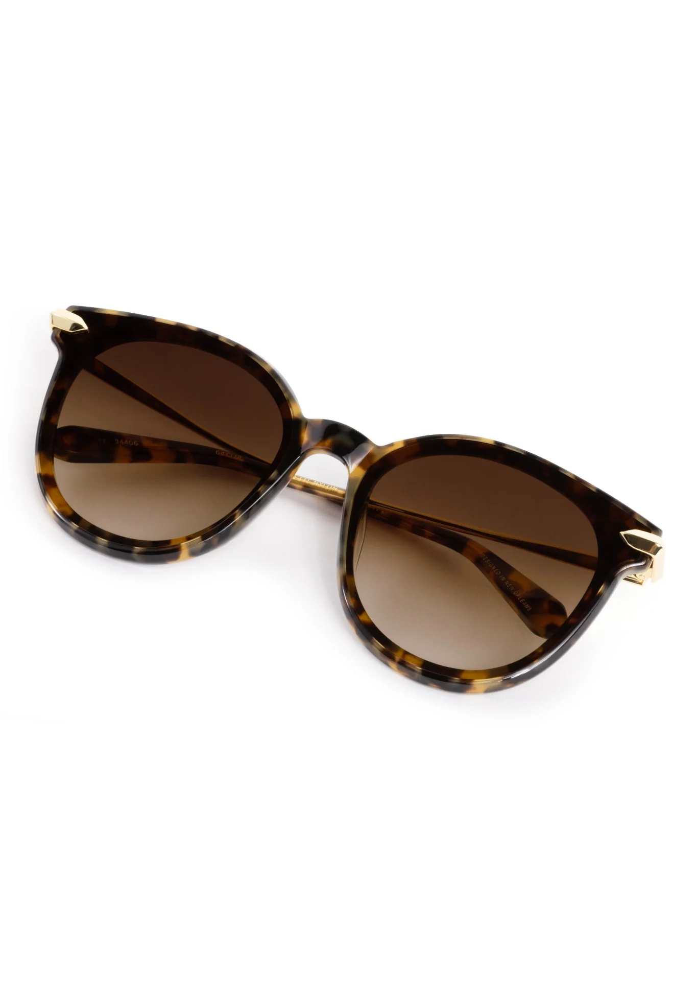 Krewe Sunglasses - Colette Nylon - Blonde Tortoise 18K - Image 5
