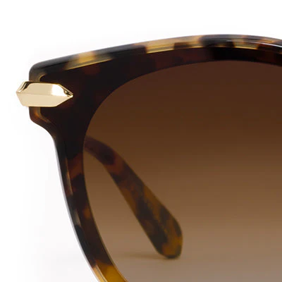 Krewe Sunglasses - Colette Nylon - Blonde Tortoise 18K - Image 6