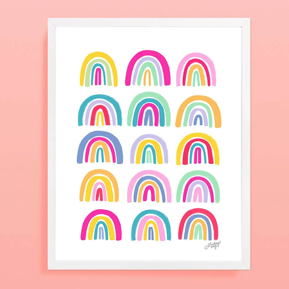 Colorful Rainbows Illustration - Art Print: 5x7 - Image 2