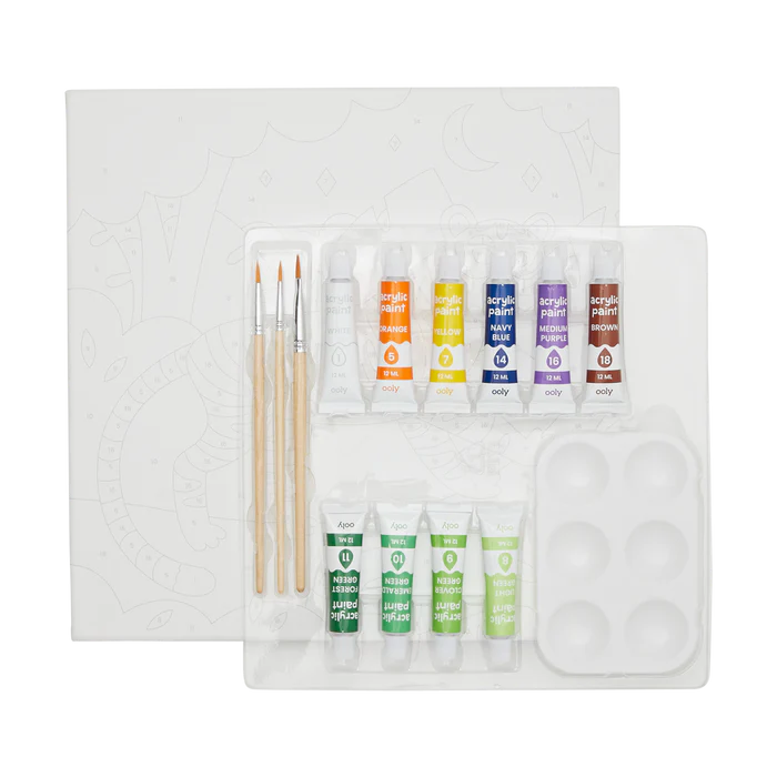 Colorific Canvas Paint By Number Kit: Terrific Tiger - Image 2
