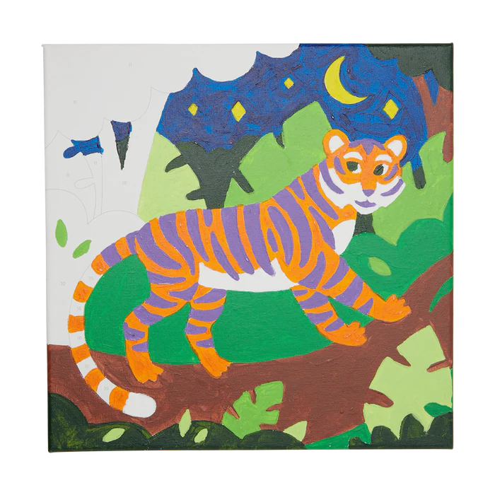 Colorific Canvas Paint By Number Kit: Terrific Tiger - Image 3
