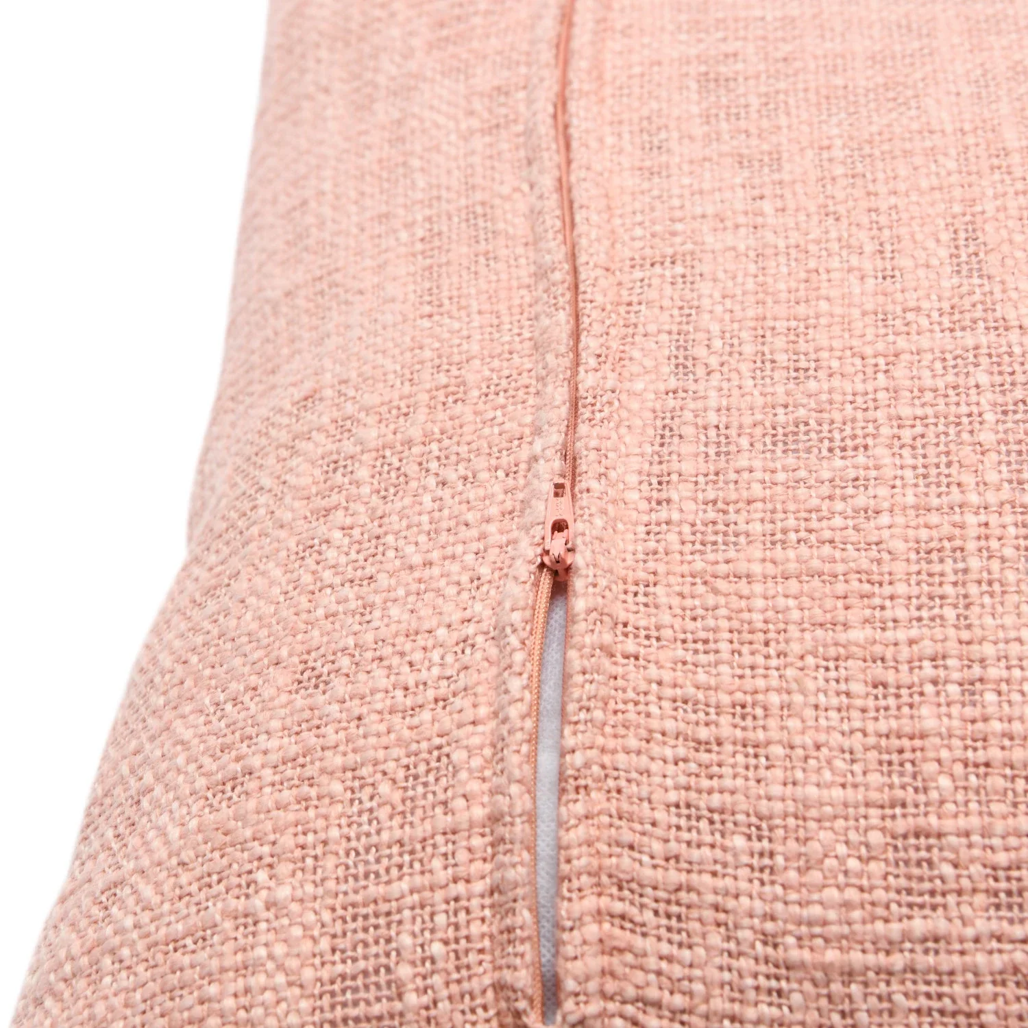 Cotton Blend Pillow w/ Tufted Pattern & Fringe - Pink - Image 5