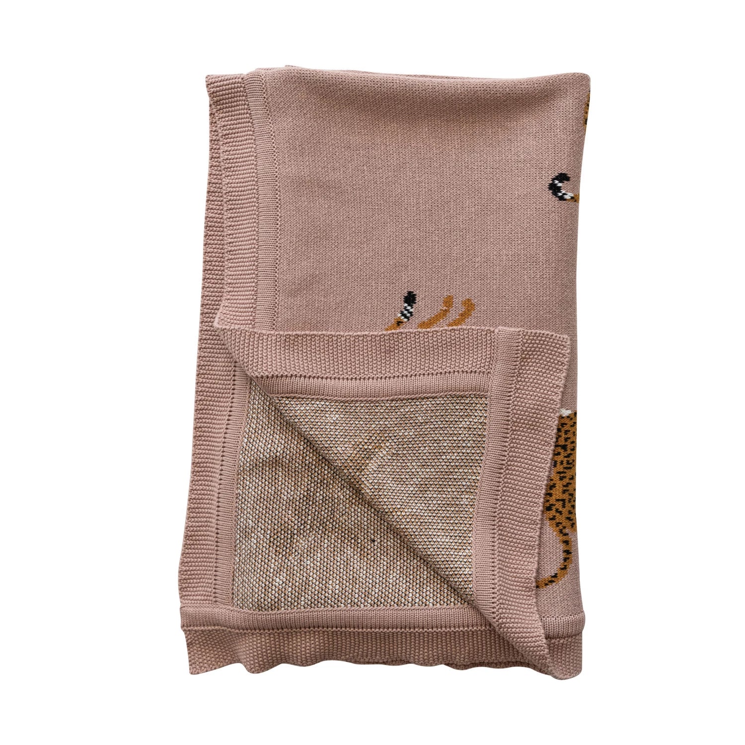 Cotton Knit Throw - Cheetahs - Image 2