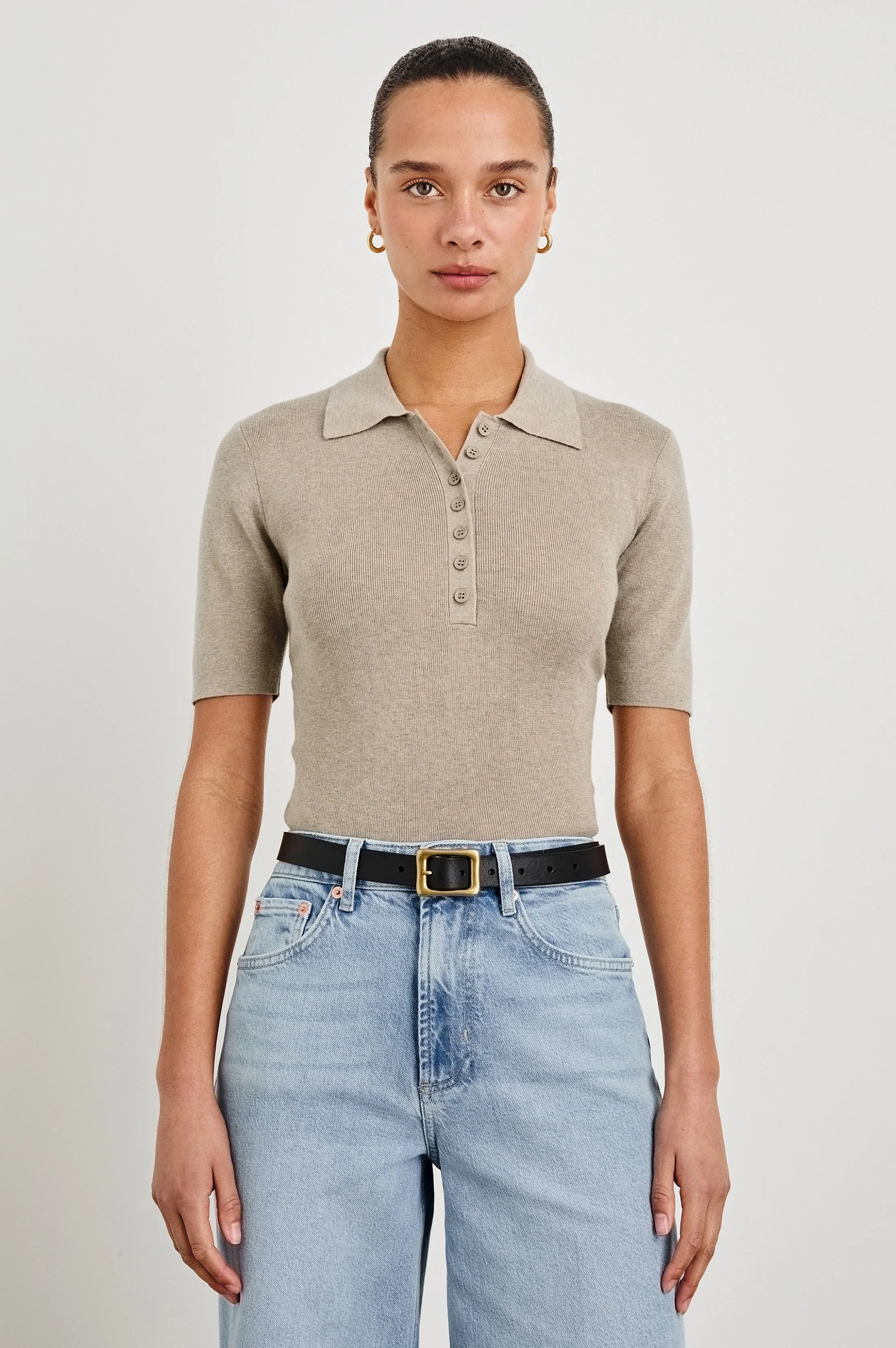 Rails - Court Polo Shirt - Heather Oat