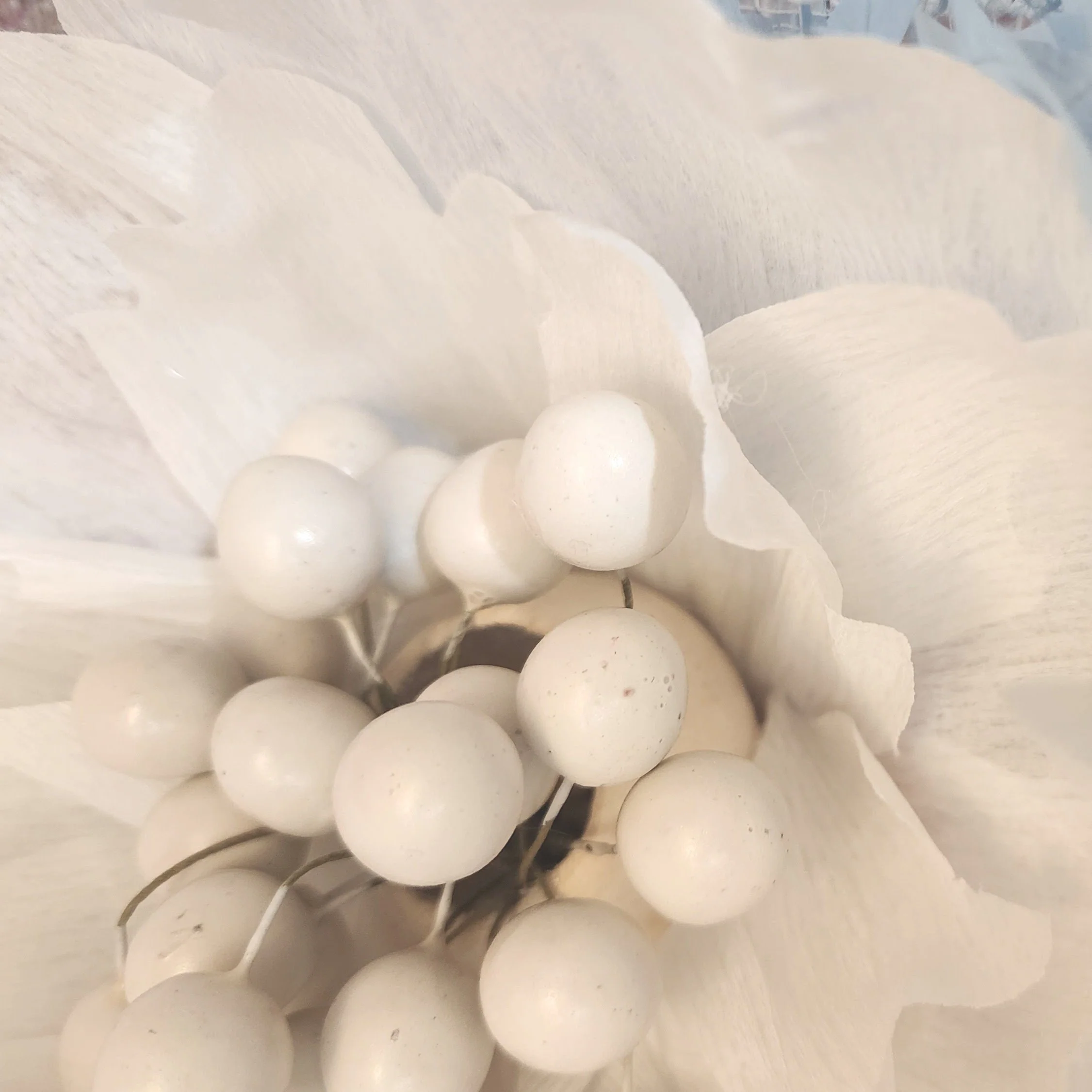 Cream, Periwinkle and Lilac Fascinator - Image 4