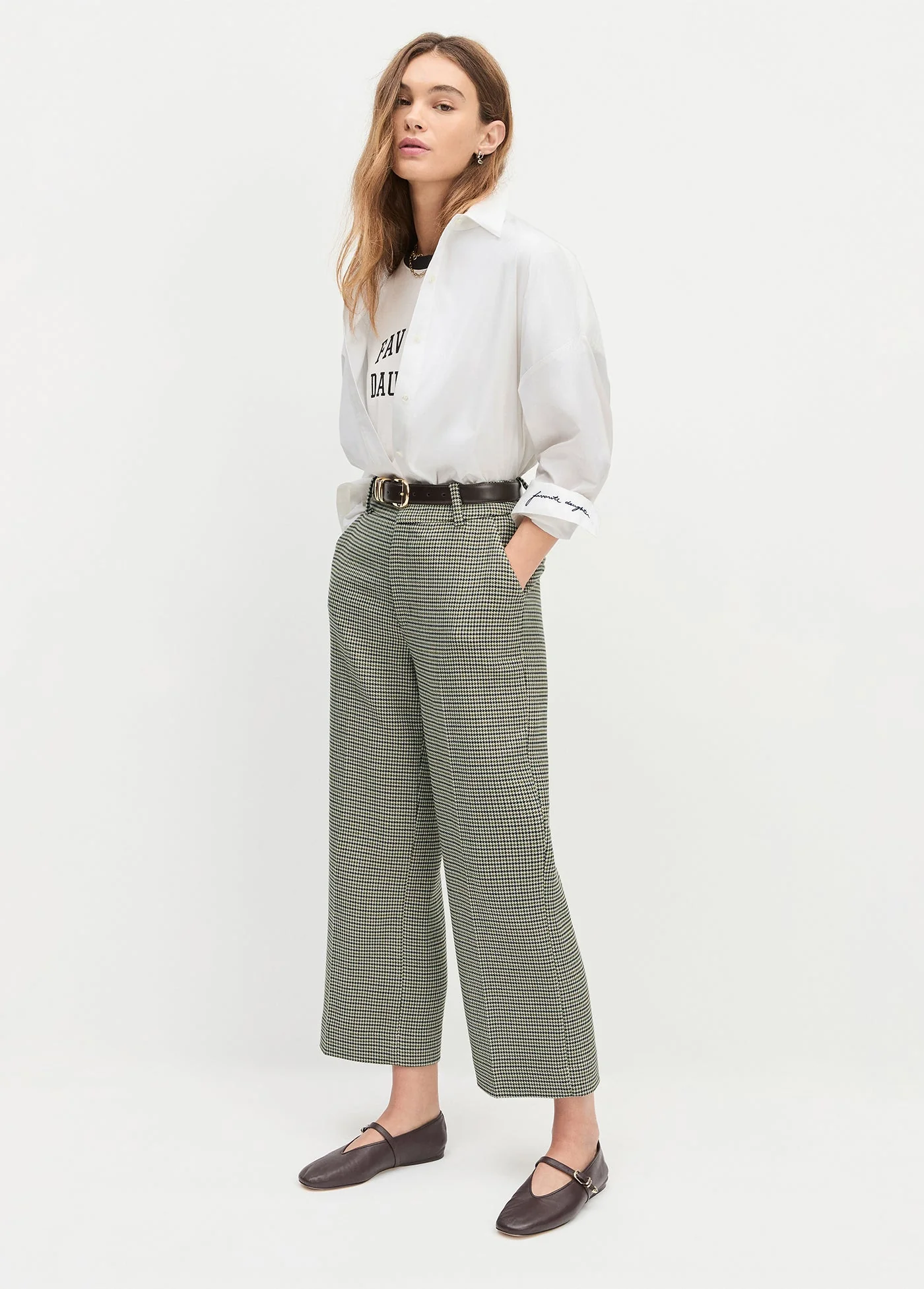 Favorite Daughter - The Cropped Fiona Pant - Cheshire Houndstooth - Image 4