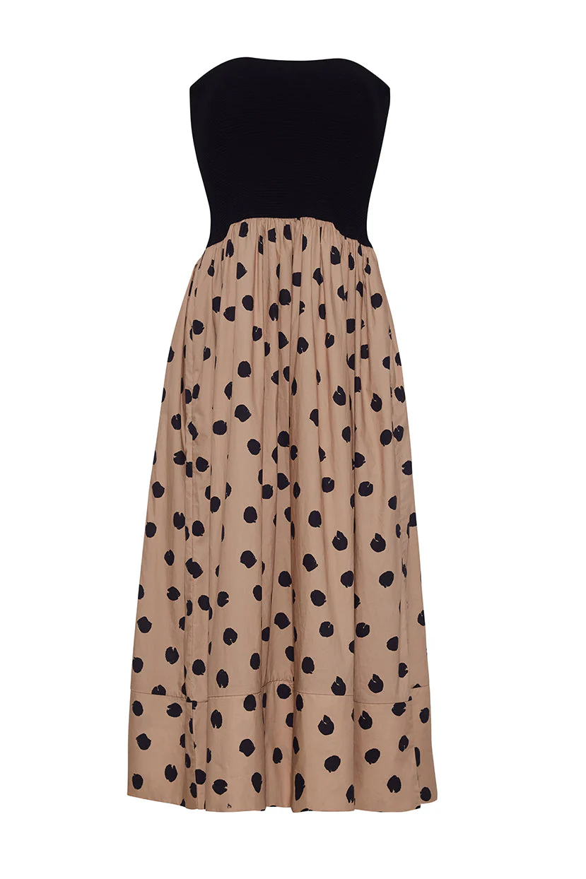 Cara Cara - Cynthia Dress - Spot Ginger Root