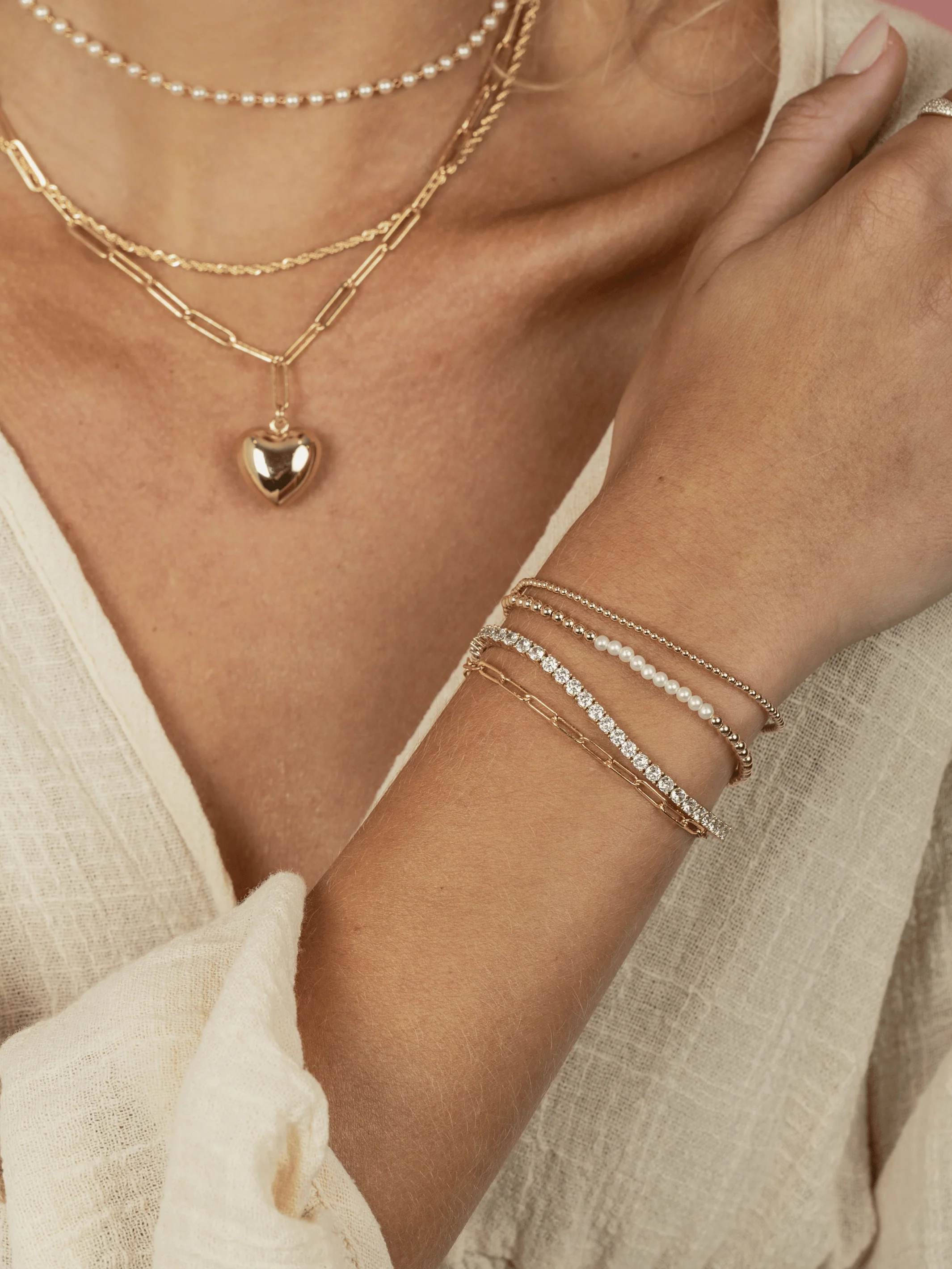 LeMel - CZ Tennis Bracelet - Large - Image 5