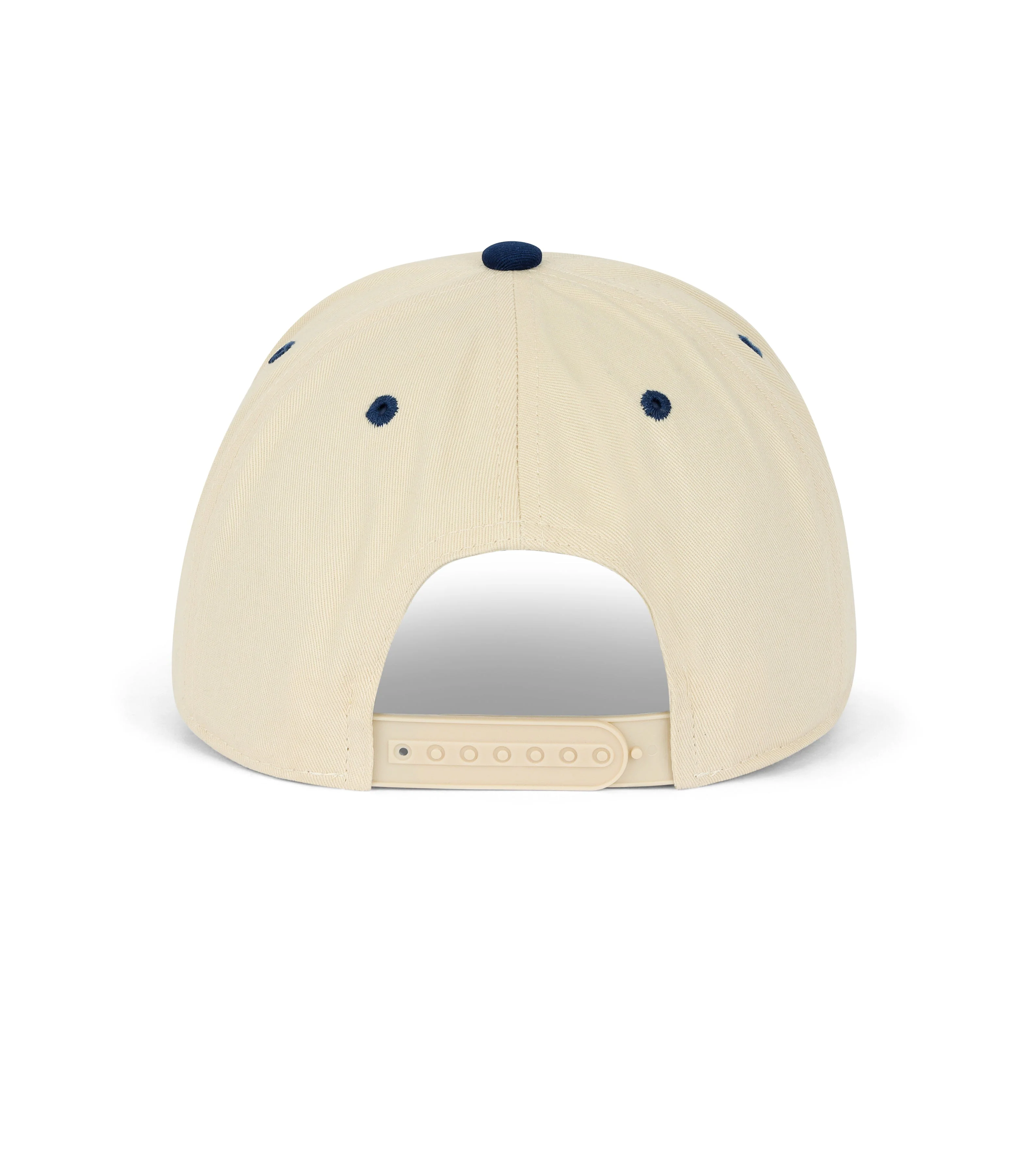 Dad Snapback Hat - Cream & Navy - Image 2