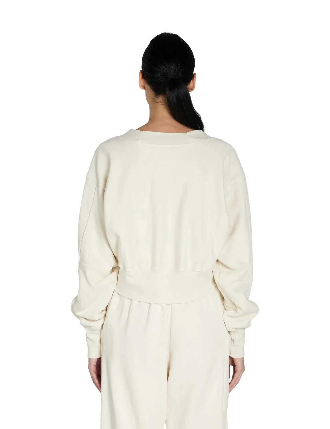 Les Tien - Diana Crop Cardigan - Ivory - Image 3