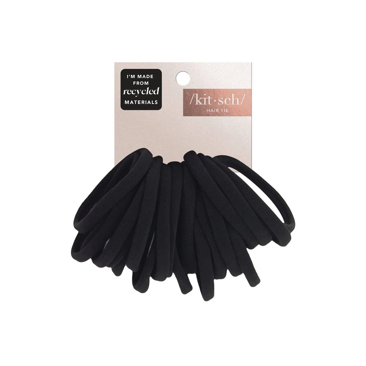 KITSCH - Eco-Friendly Nylon Elastics 20pc set - Black - Image 4