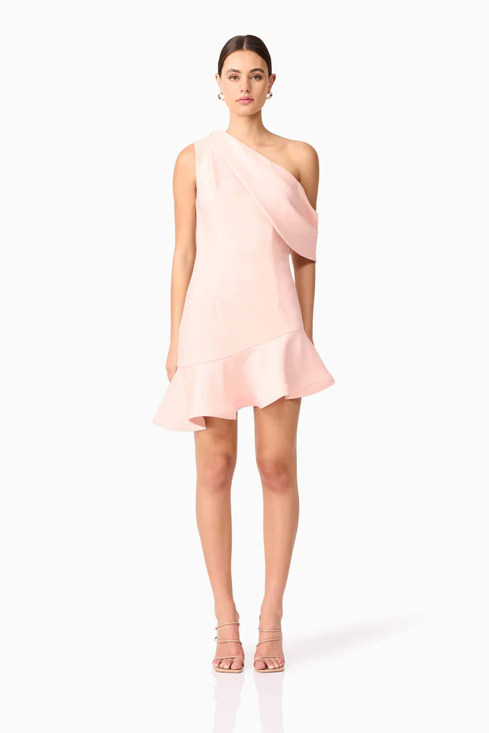 Elliatt - Ava Asymmetrical Dress - Soft Pink - Image 2