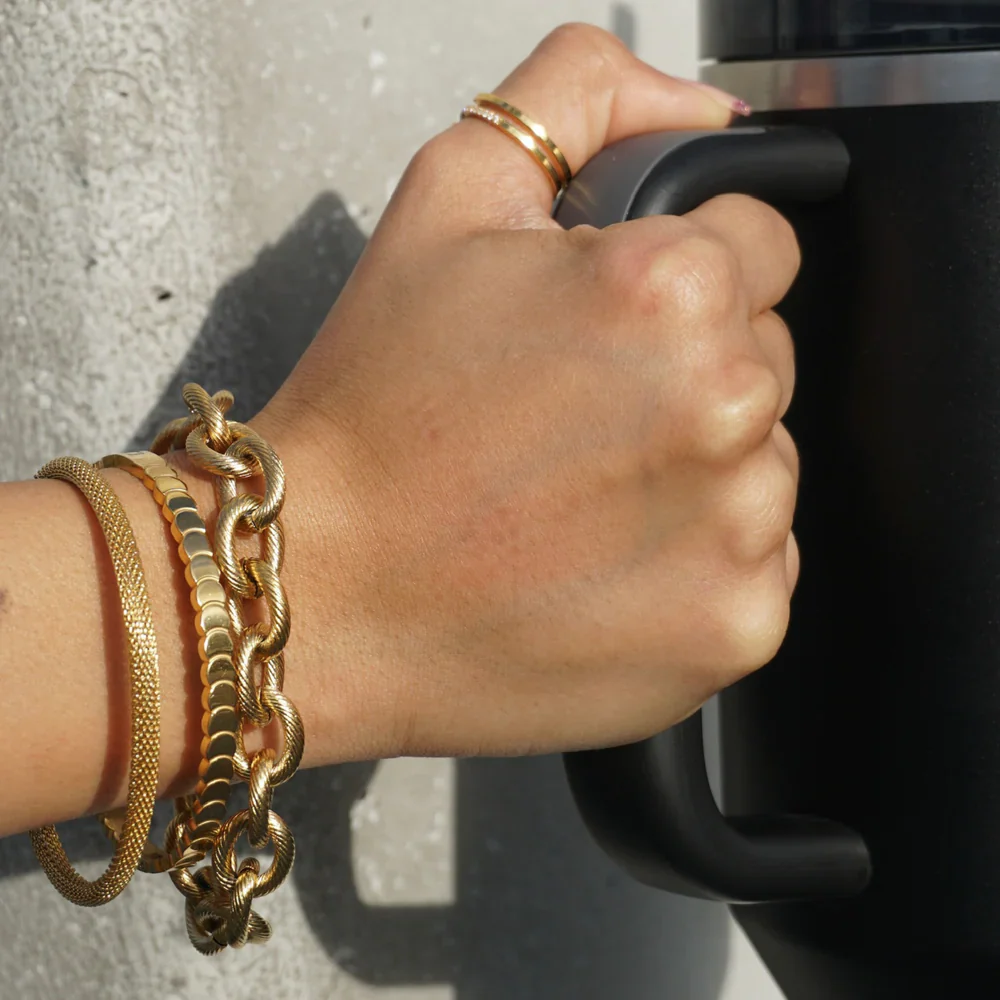 Ellie Vail - Sinclair Mesh Cuff Bracelet - Image 3
