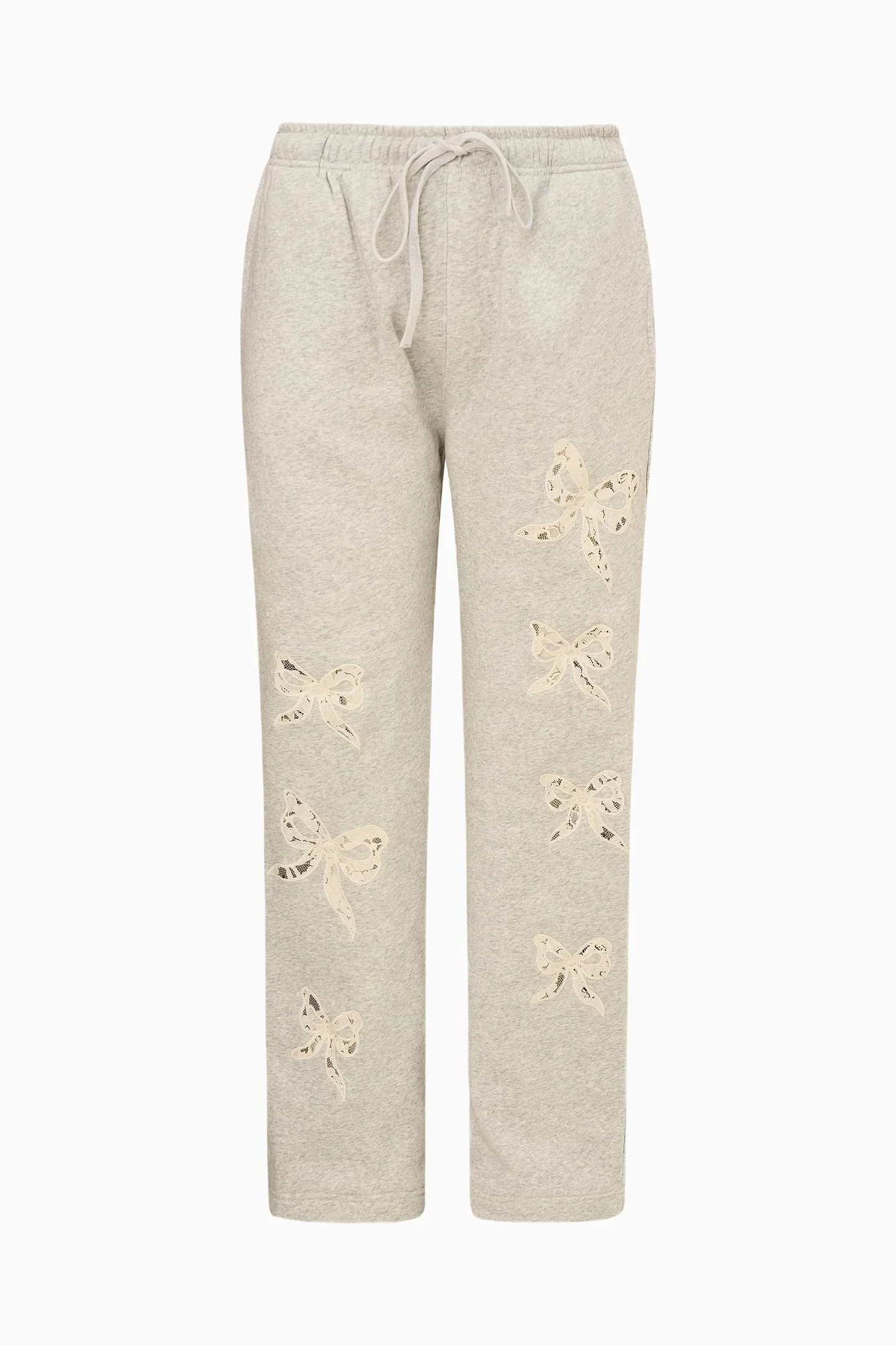 LoveShackFancy - Elma Sweatpants - Heather Grey - Image 5