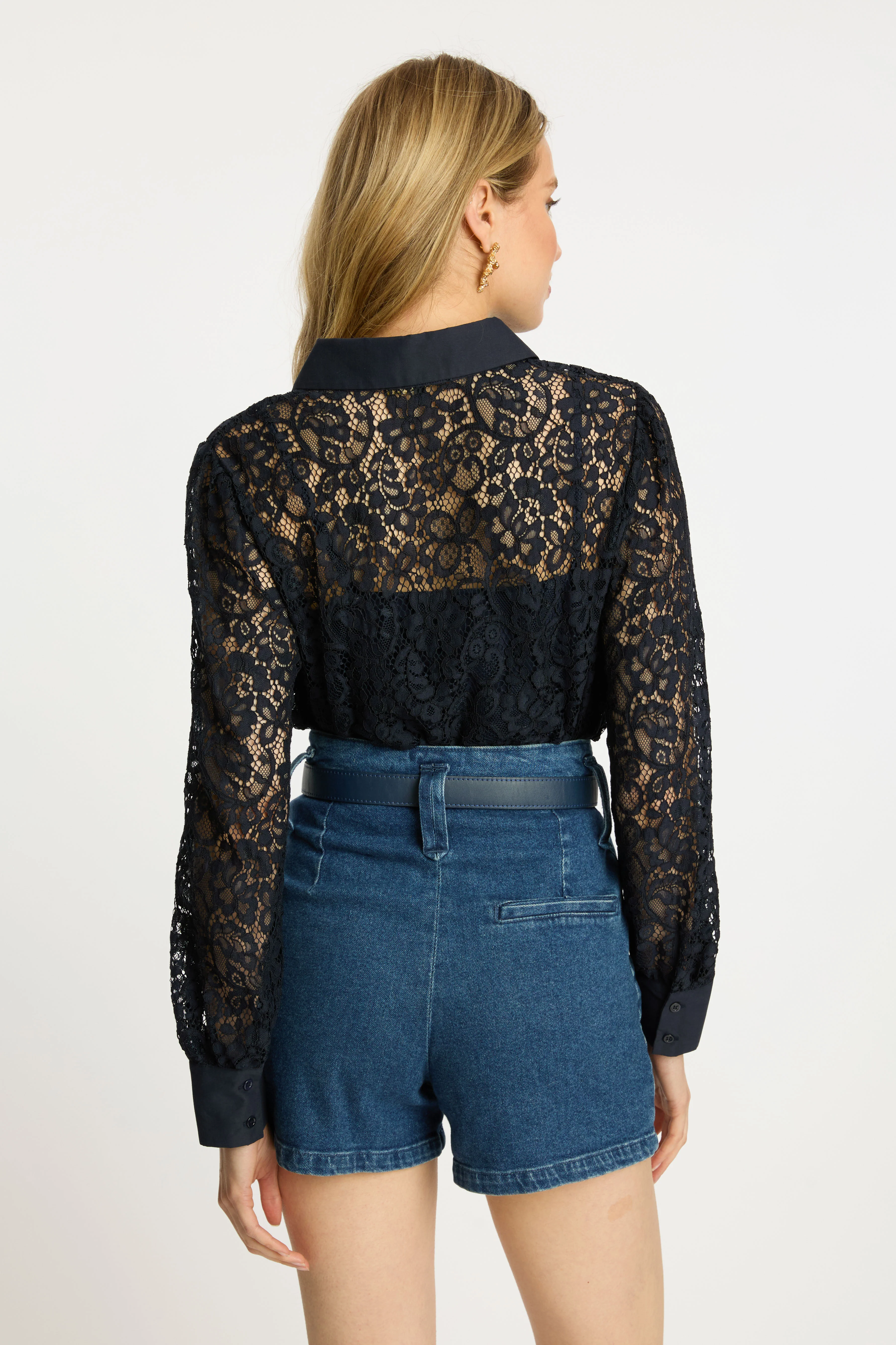Caballero - Emmie Top - Dark Navy Lace - Image 5