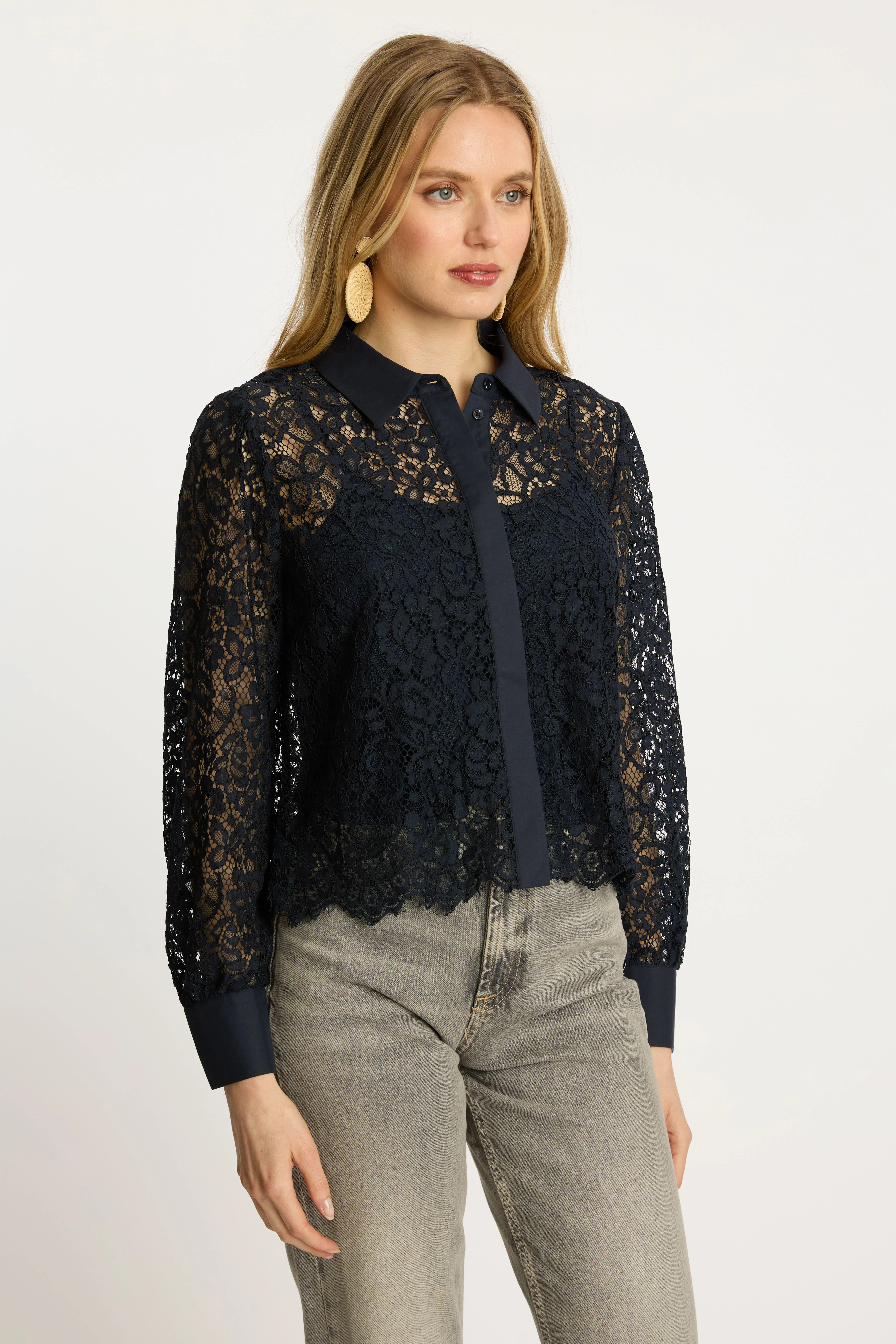 Caballero - Emmie Top - Dark Navy Lace - Image 9