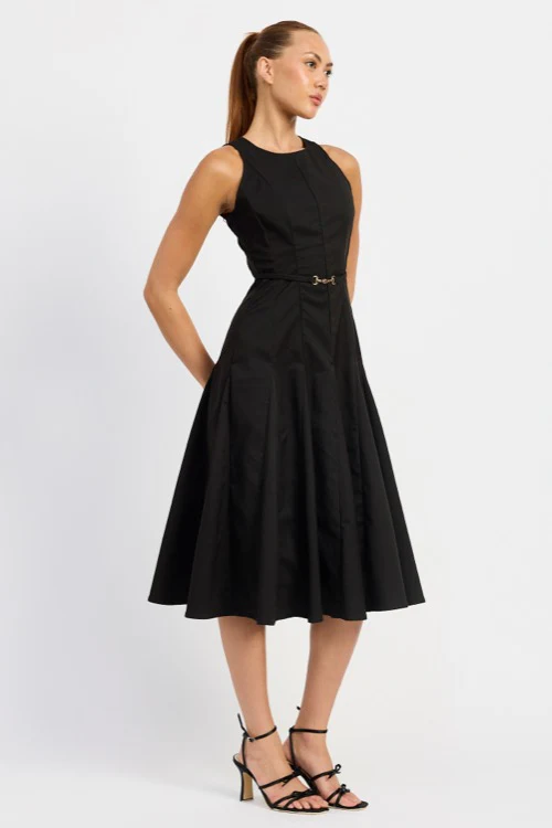 En Saison - Clarisse Midi Dress - Black