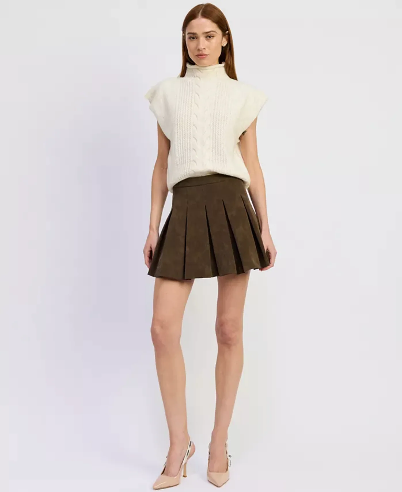 En Saison - Stenson Sweater Vest Top - White Gold