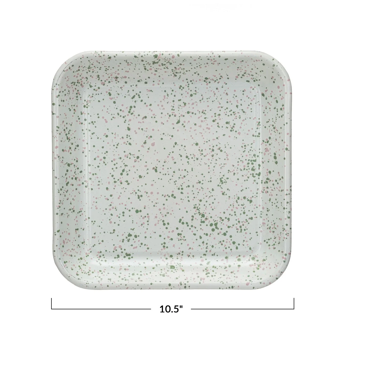 Enameled Metal Splatterware Platter - Image 4