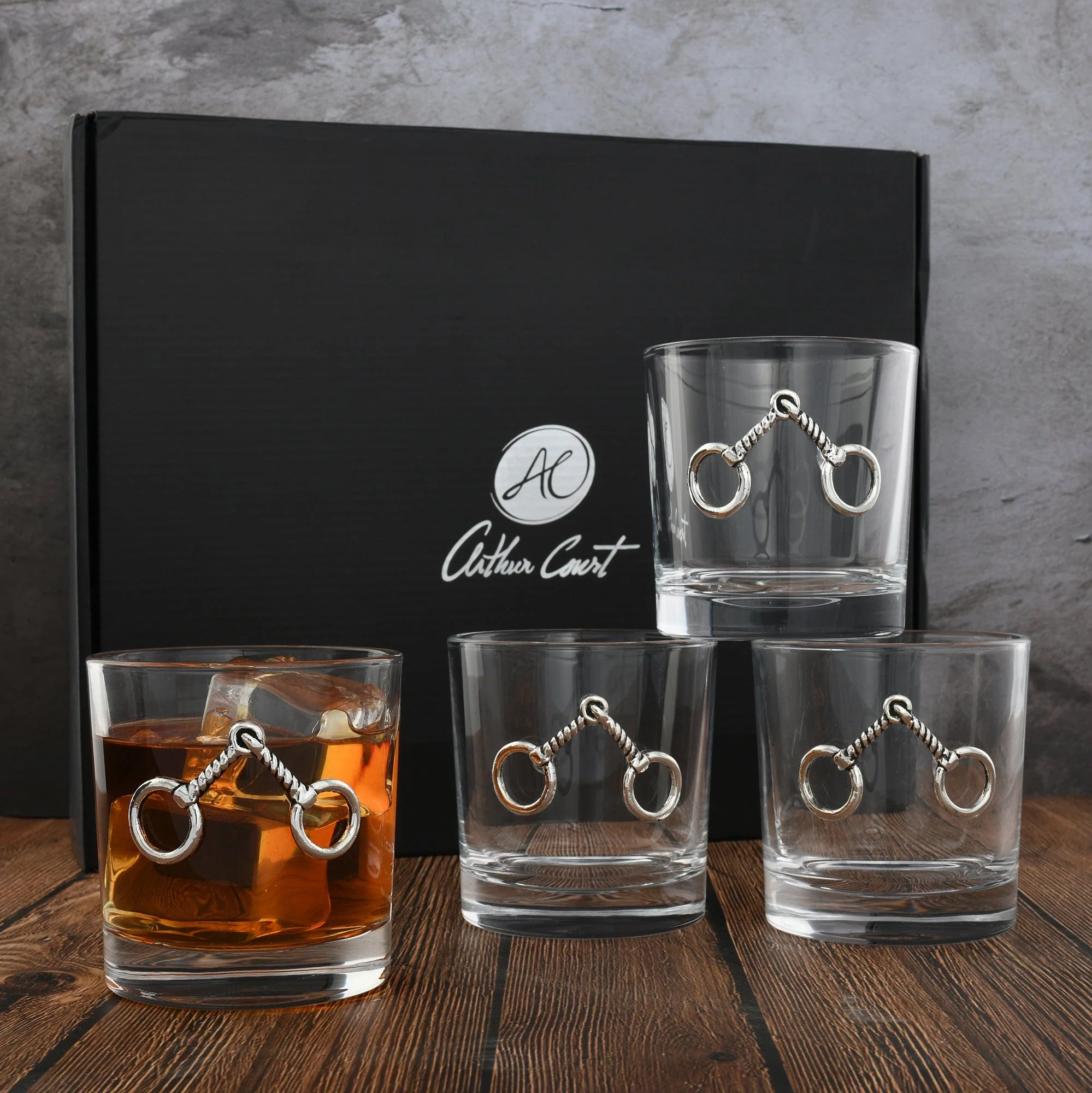 Equestrian Bit Bar Glasses Set of 4 - Image 6