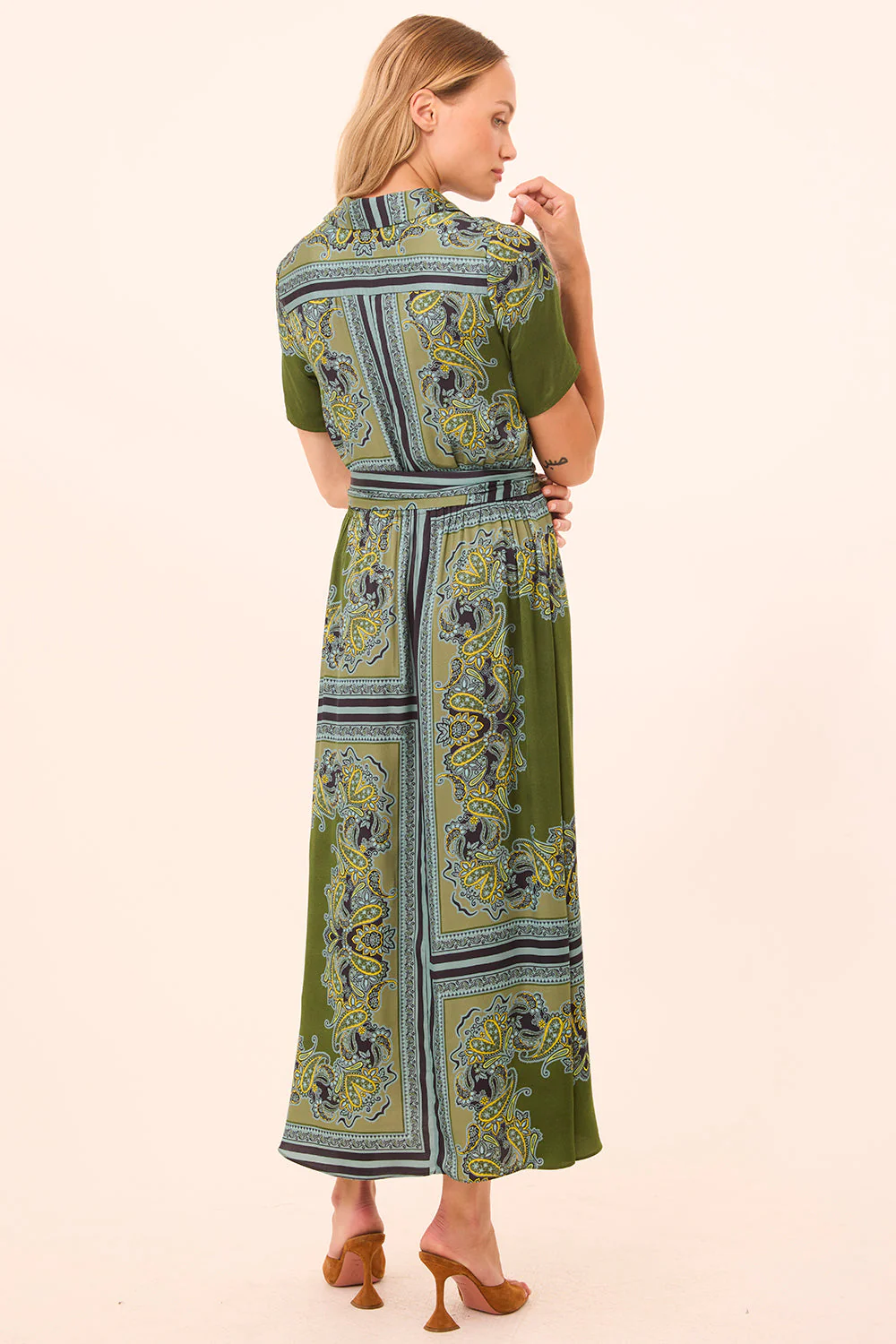 MISA Los Angeles - Esmeralda Dress - Moss Scarf - Image 3