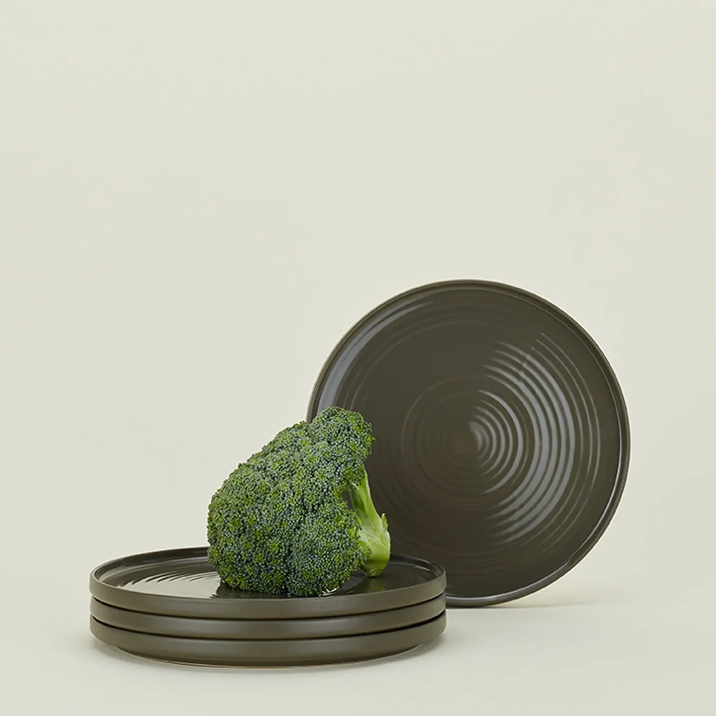 Essential Dinner Plate, Olive - Image 2