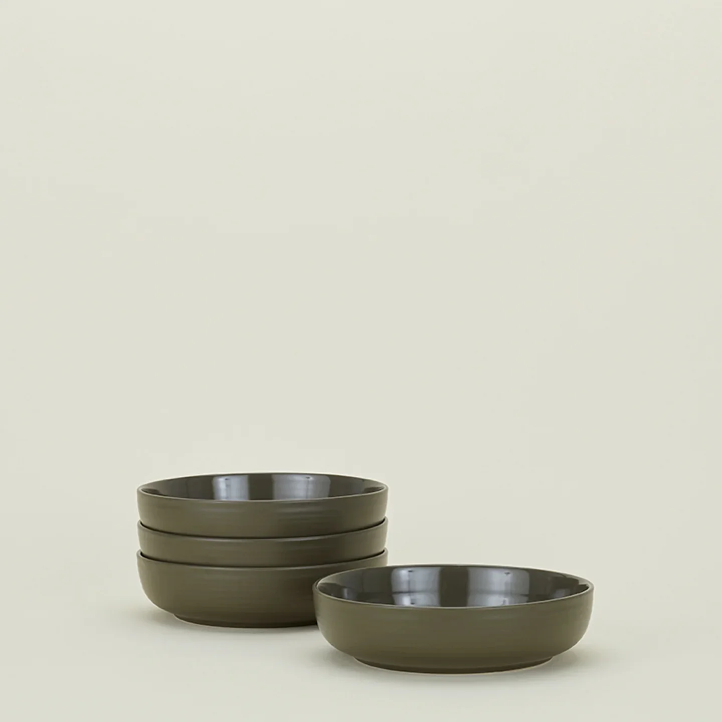 Essential Low Bowl, Olive - Image 3