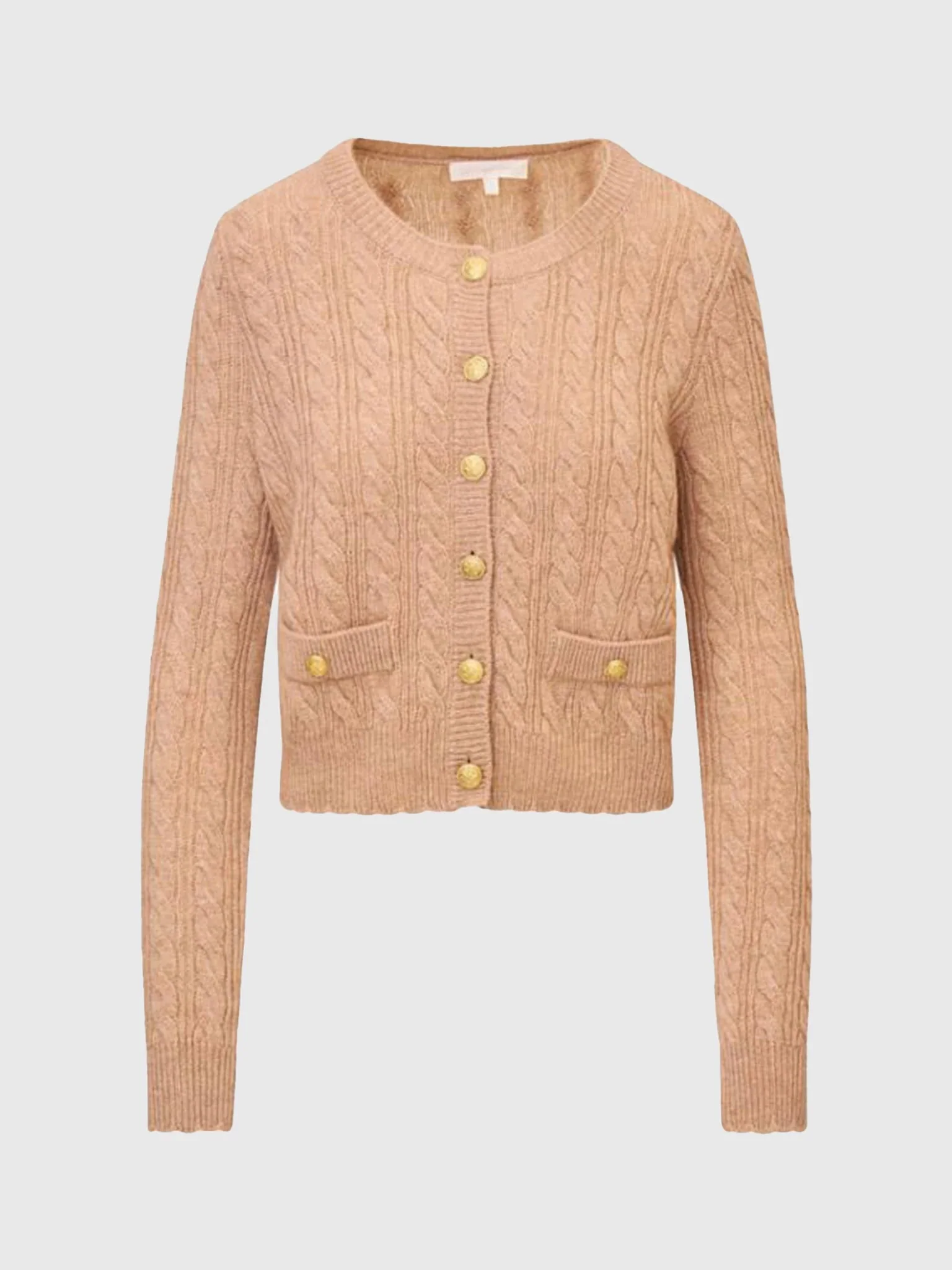 LoveShackFancy - Eugenie Cardigan - Camel Melange - Image 5