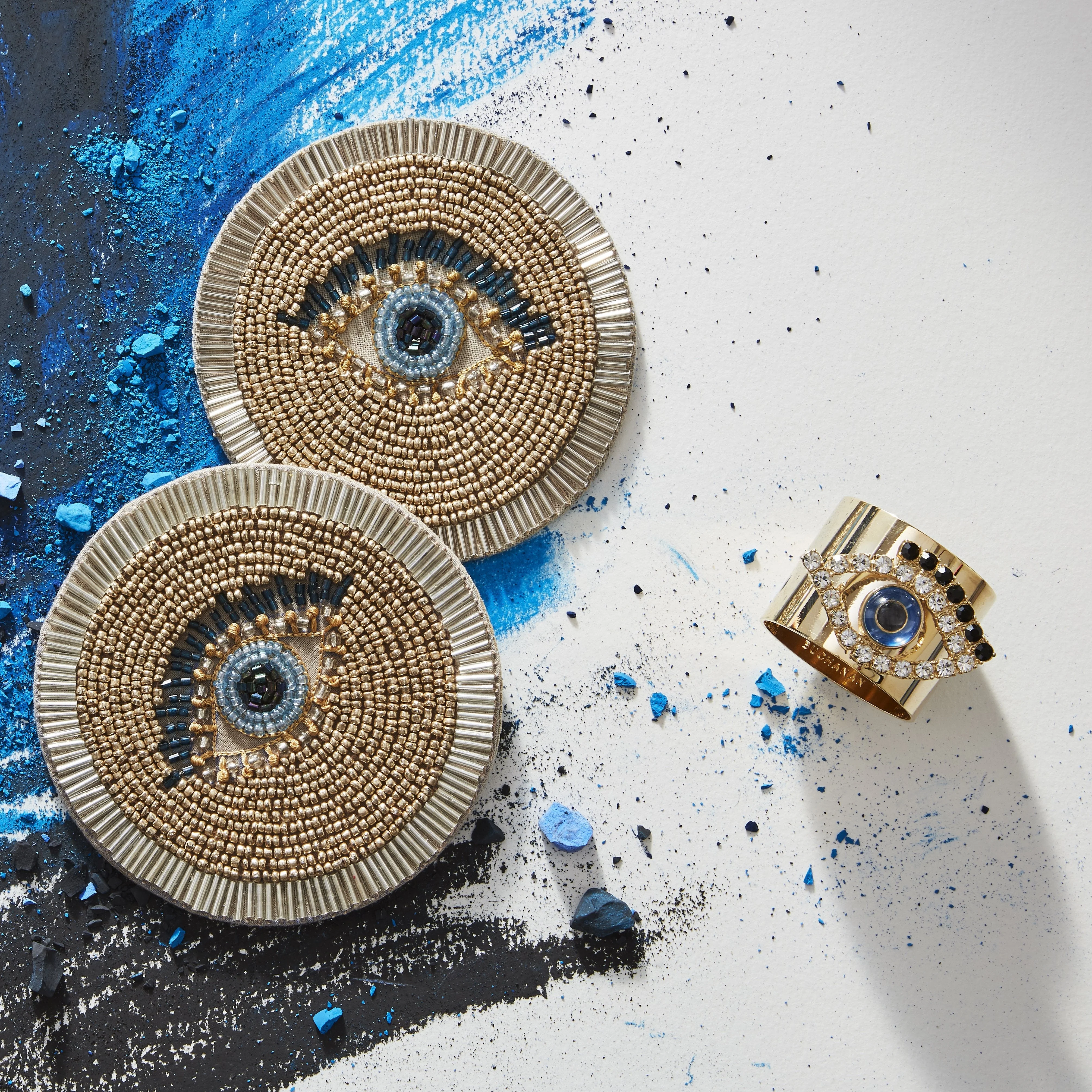 Evil eye napkin rings, set of two - Image 4