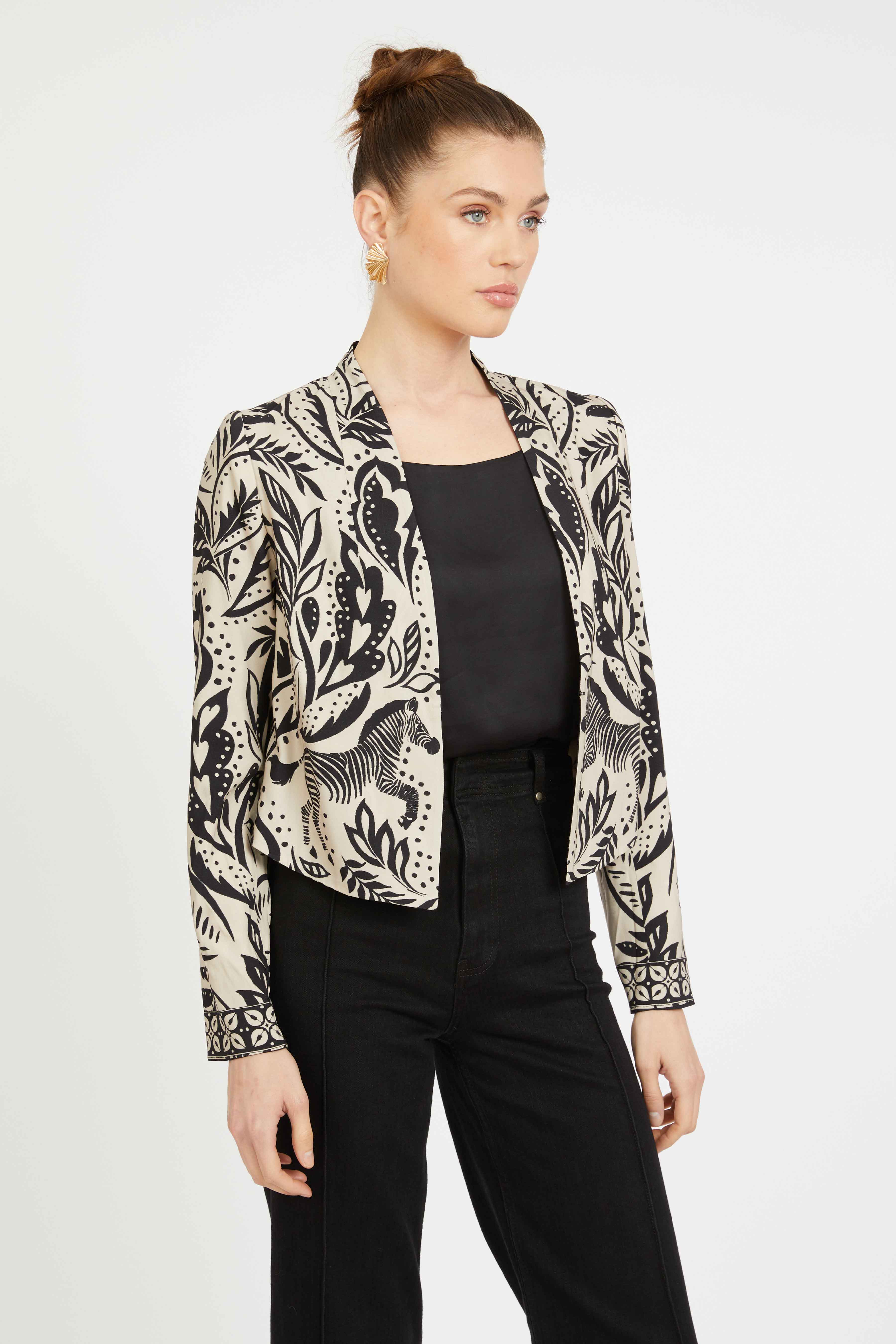 Cabellero - Ezra Reversible Blazer - Zebra Fern - Image 8
