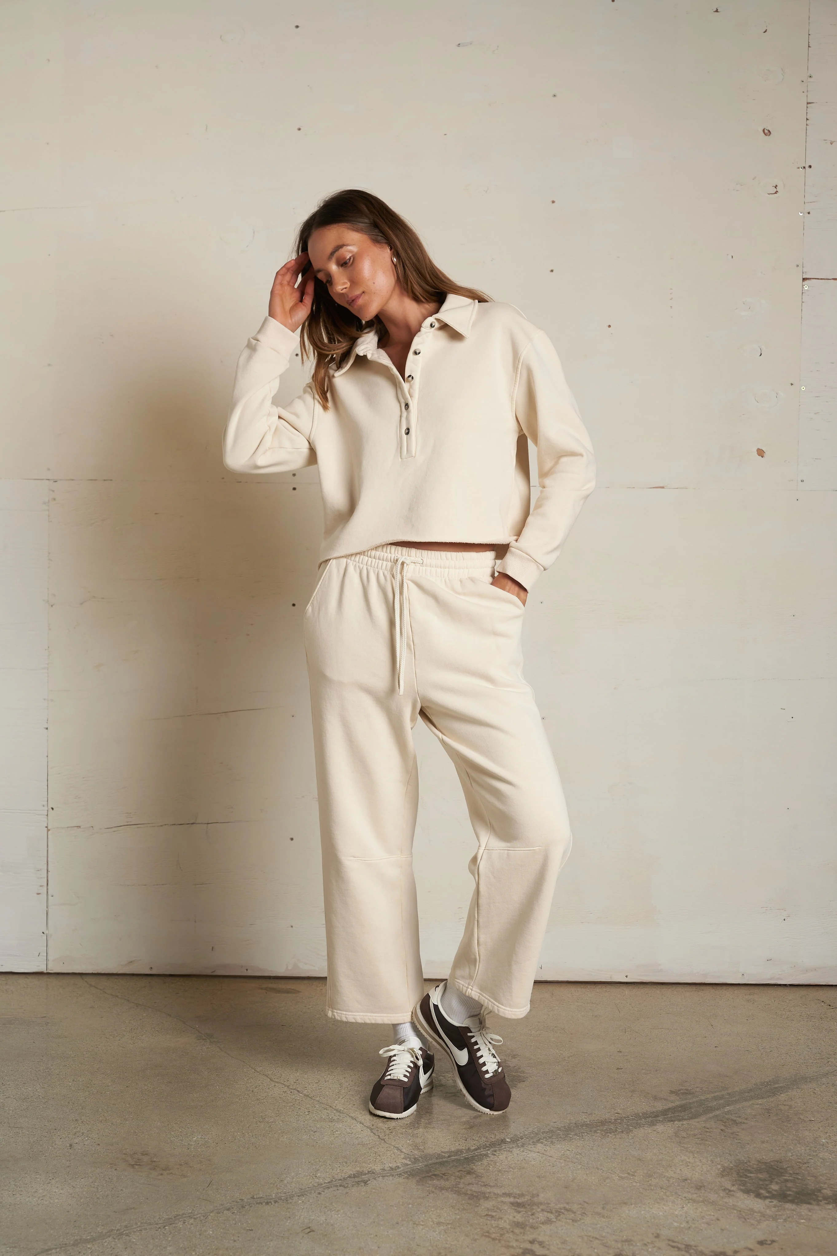 PerfectWhiteTee - Fallon Fleece Barrel Sweatpant – Sugar