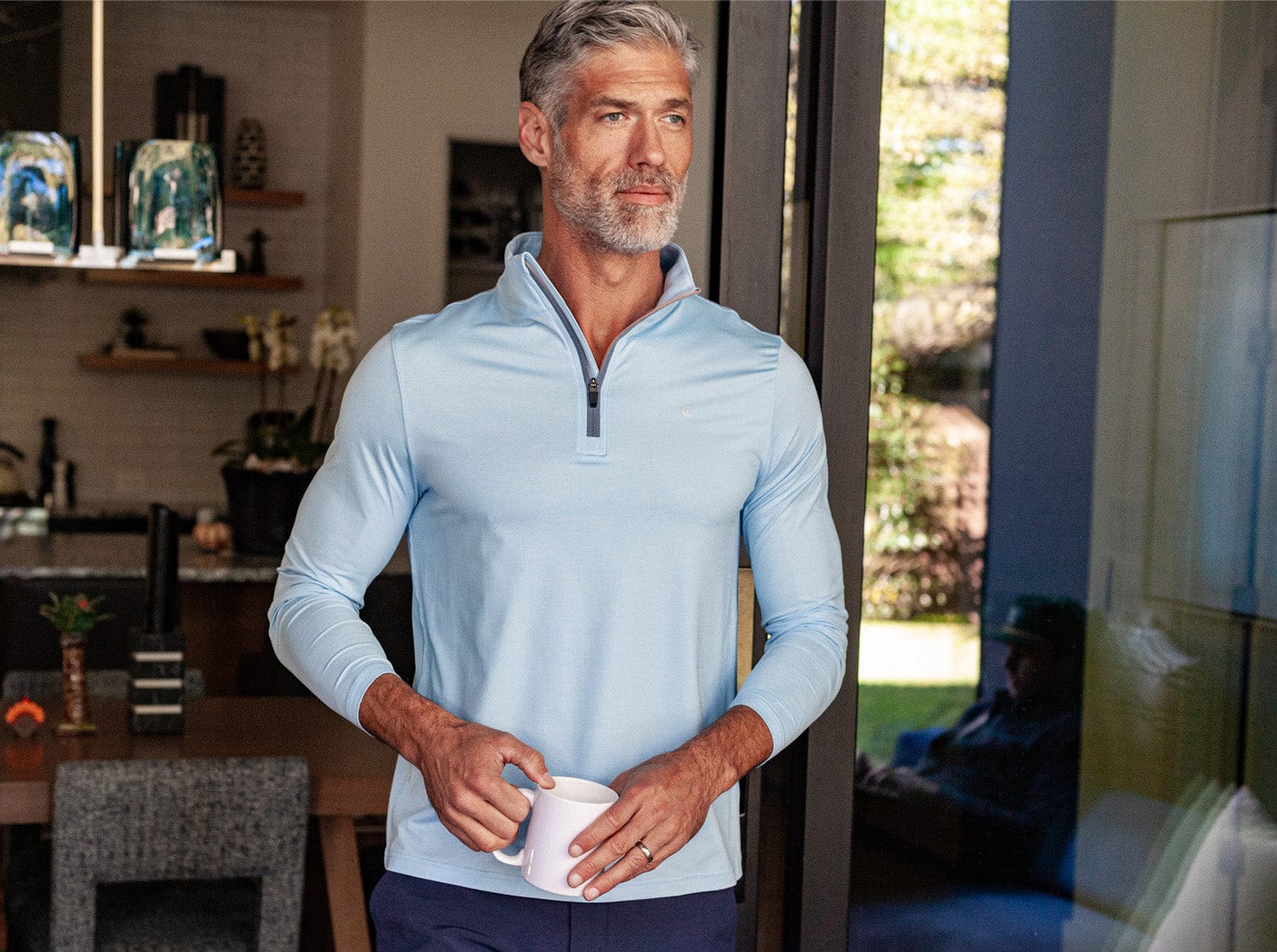 Criquet - Feather Performance Pullover - Heather Blue - Image 8