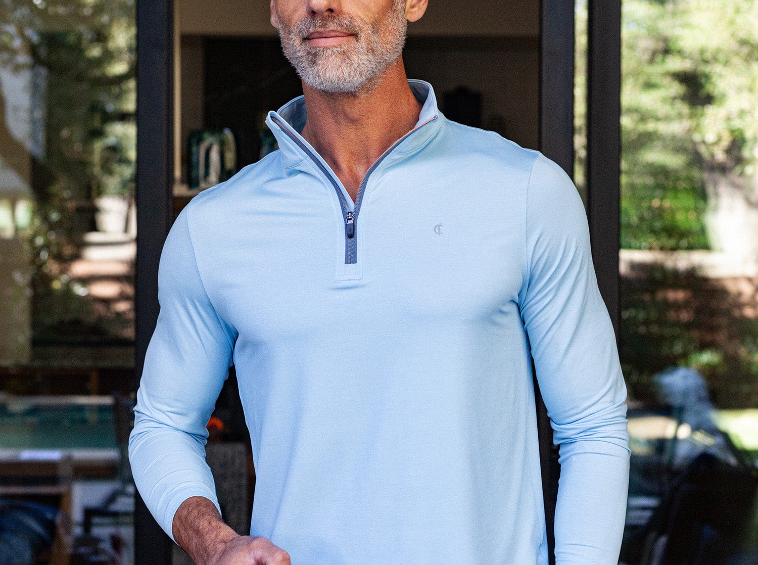 Criquet - Feather Performance Pullover - Heather Blue - Image 9