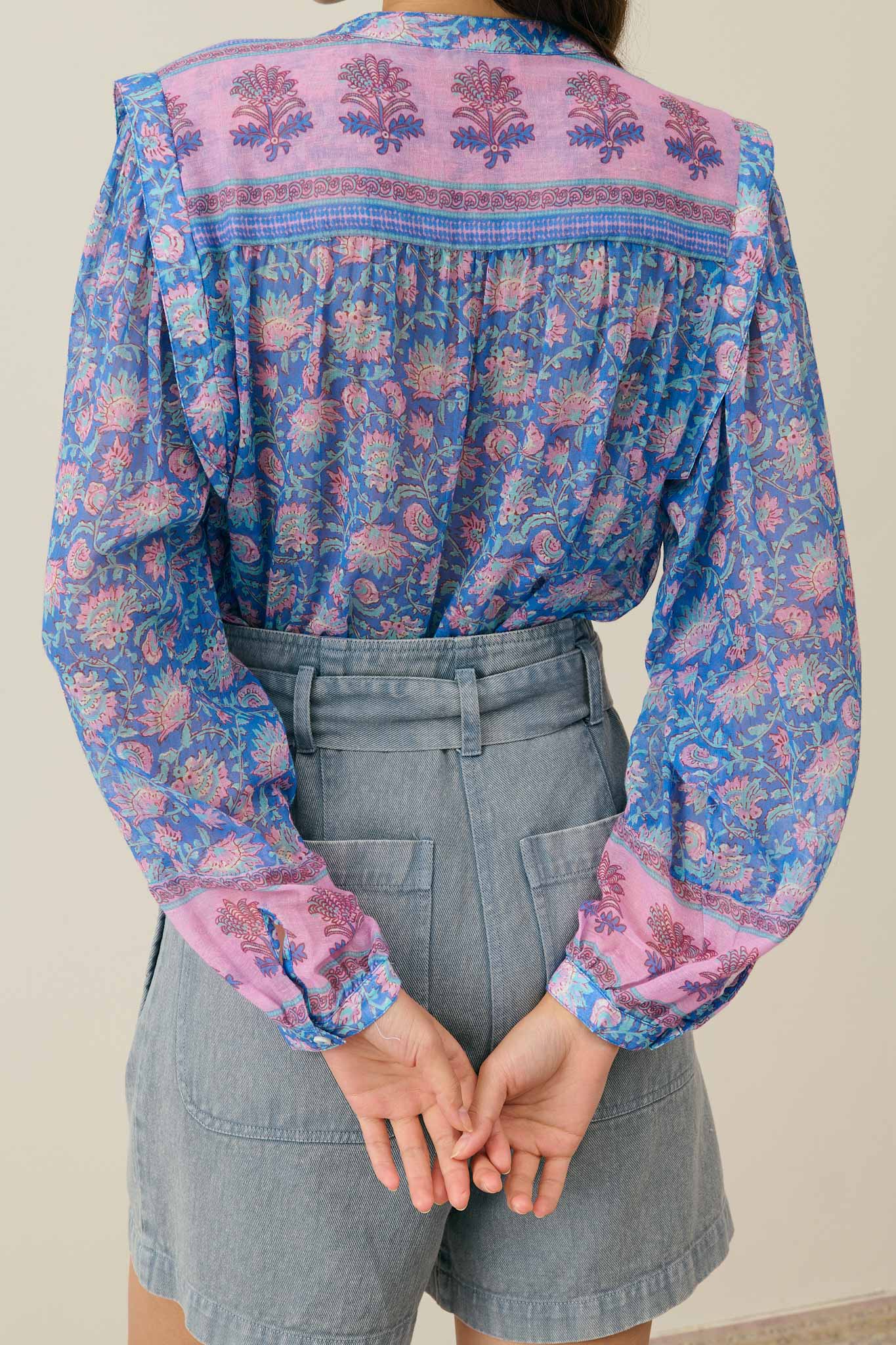 Louise Misha - Jane Blouse - Blue Capri Cove - Image 3