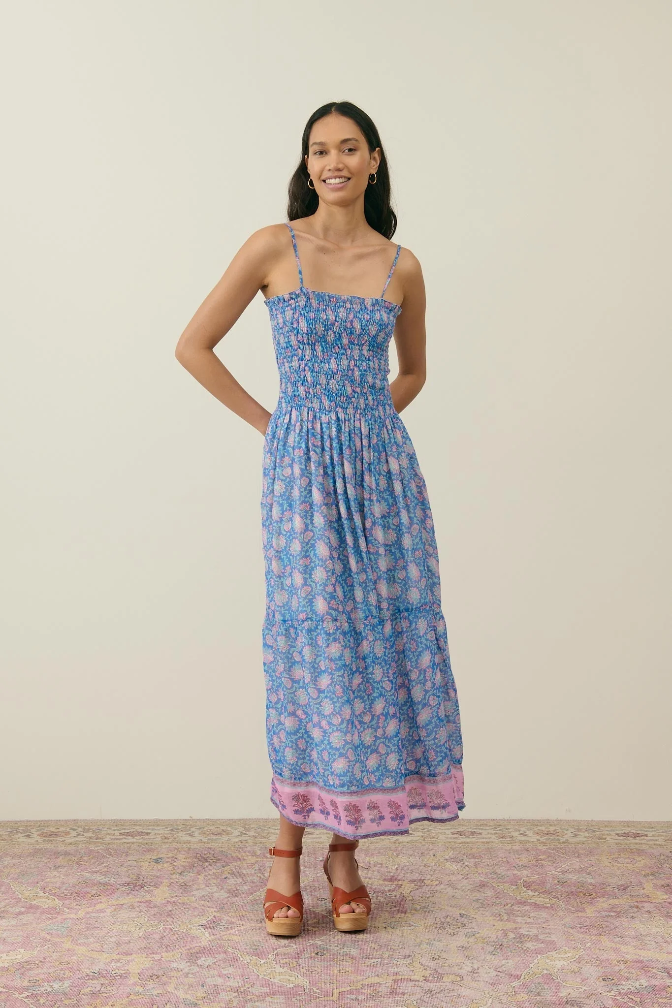 Louise Misha - Marciane Dress - Blue Capri Cove