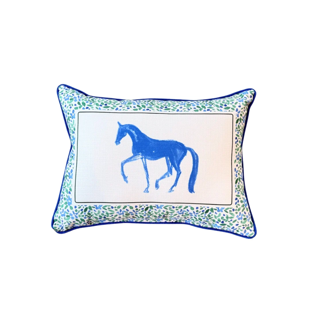 Floral Horse Pillow