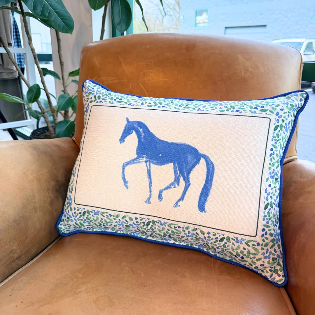 Floral Horse Pillow - Image 3