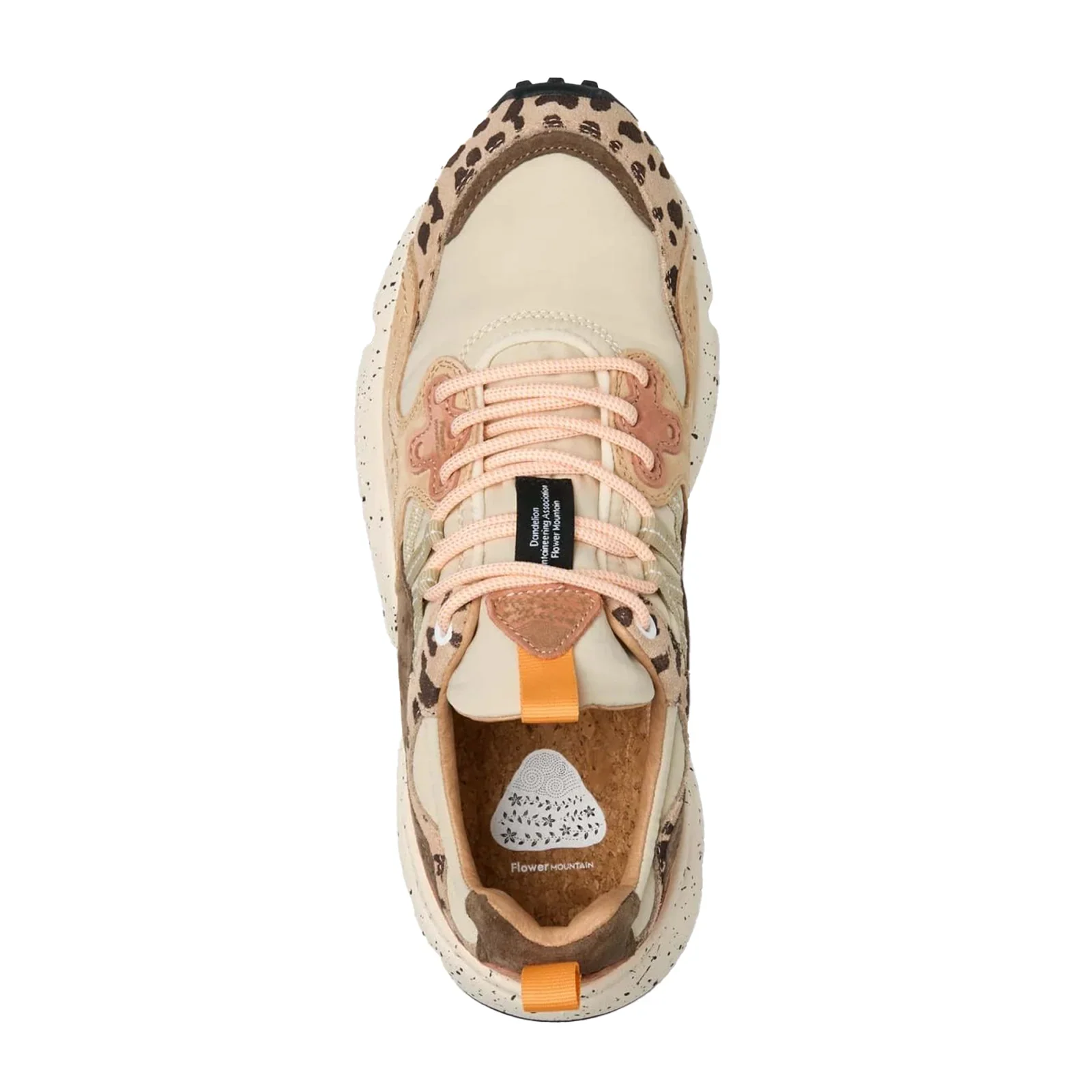 Flower Mountain - Yamano 3 Sneakers - Uni Suede/Print/Nylon Beige-Milk-Light Brown - Image 4