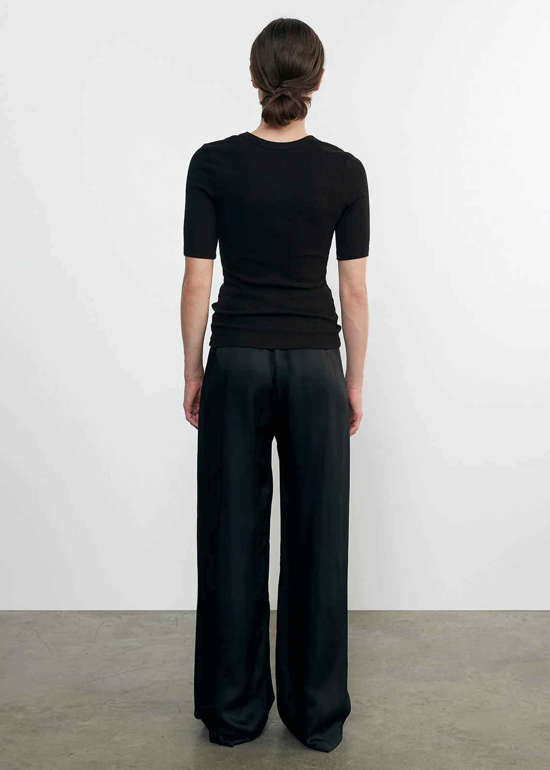Enza Costa - Fluid Twill Pant - Black - Image 3