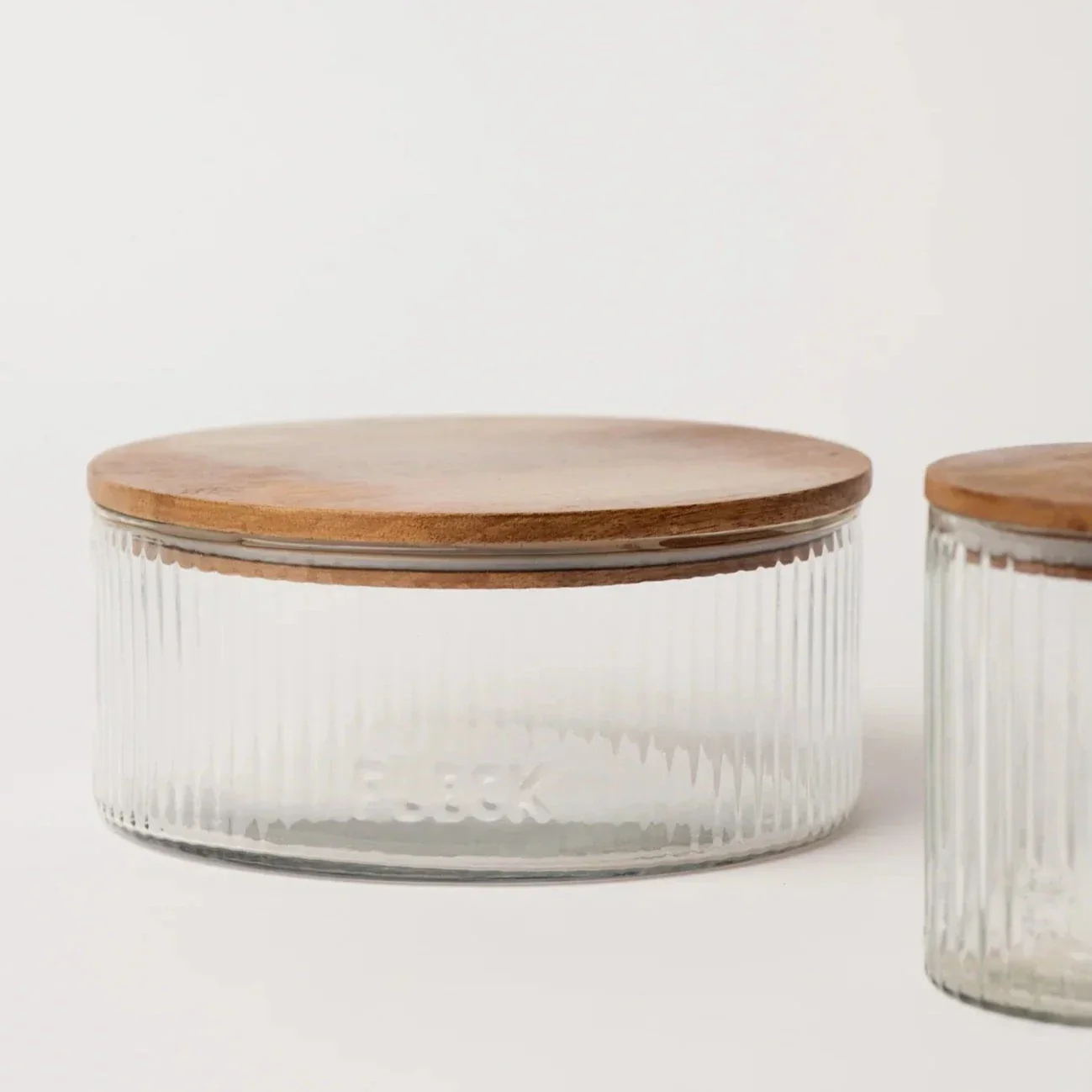 Fluted Glass Storage Jars (Set of 3) - Image 4