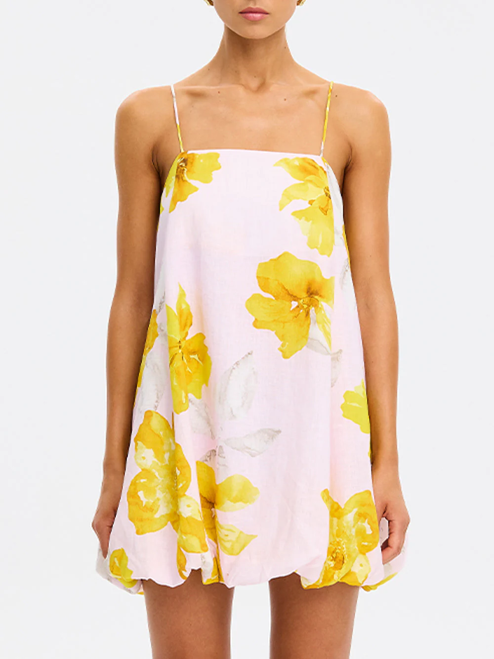 Kivari - Francine Bubble Mini Dress - Pink Yellow - Image 6