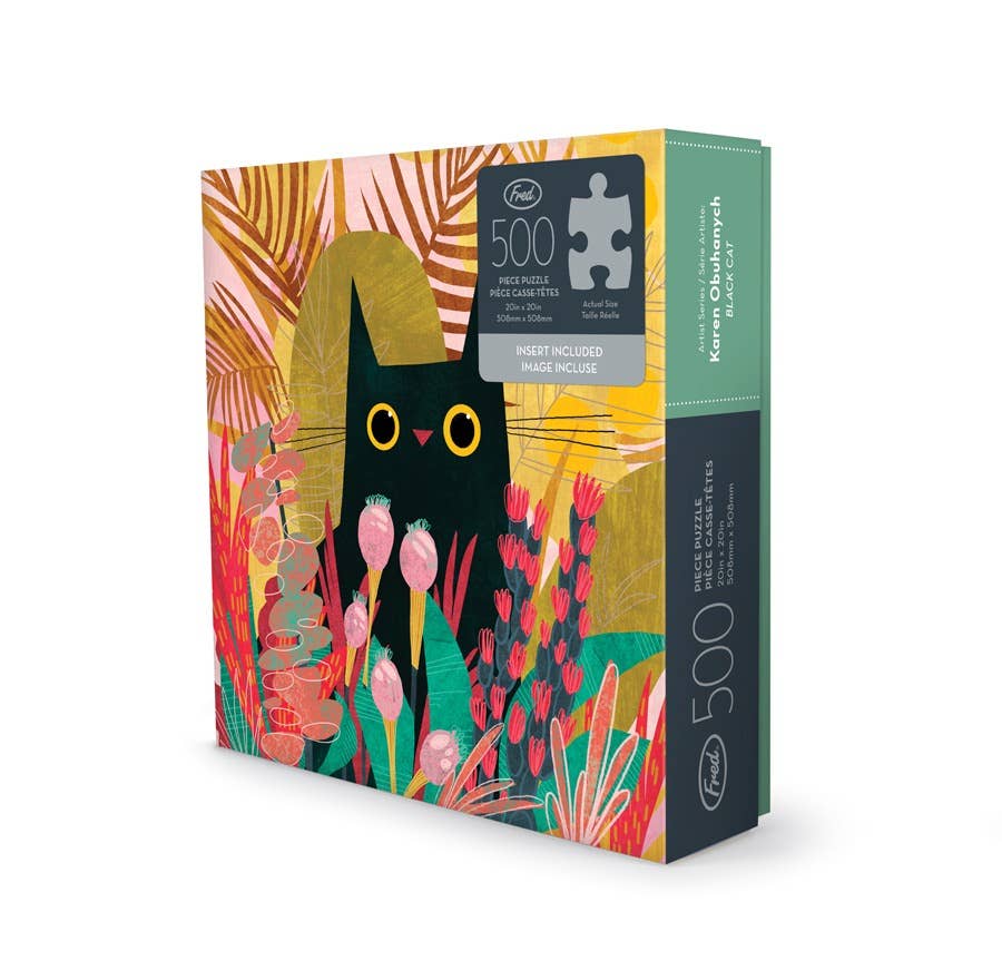 Black Cat 500 Piece Puzzle - Image 4