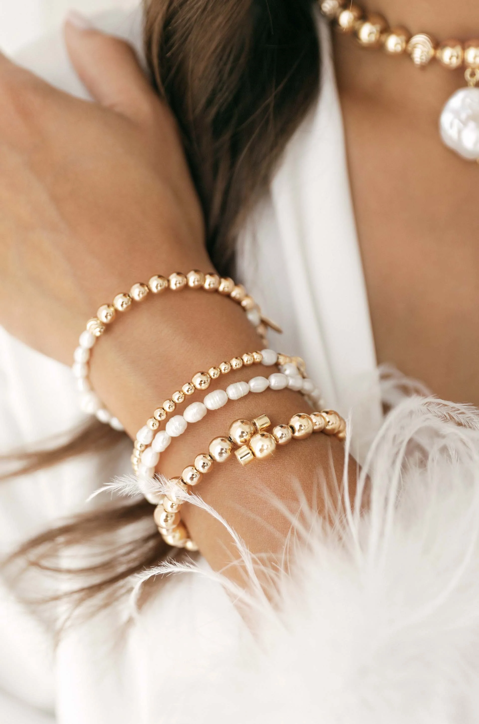 Freshwater Pearl Party Bracelet Set - Image 2