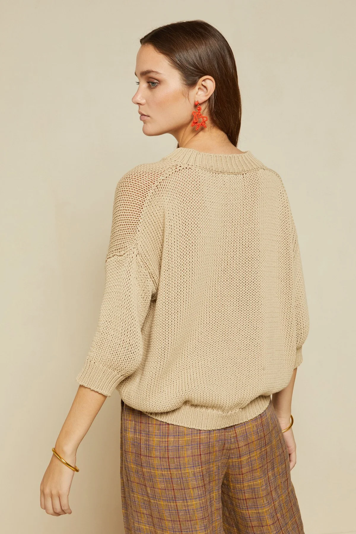 Ottod'Ame - Fretworked V-Neck Sweater - Image 3