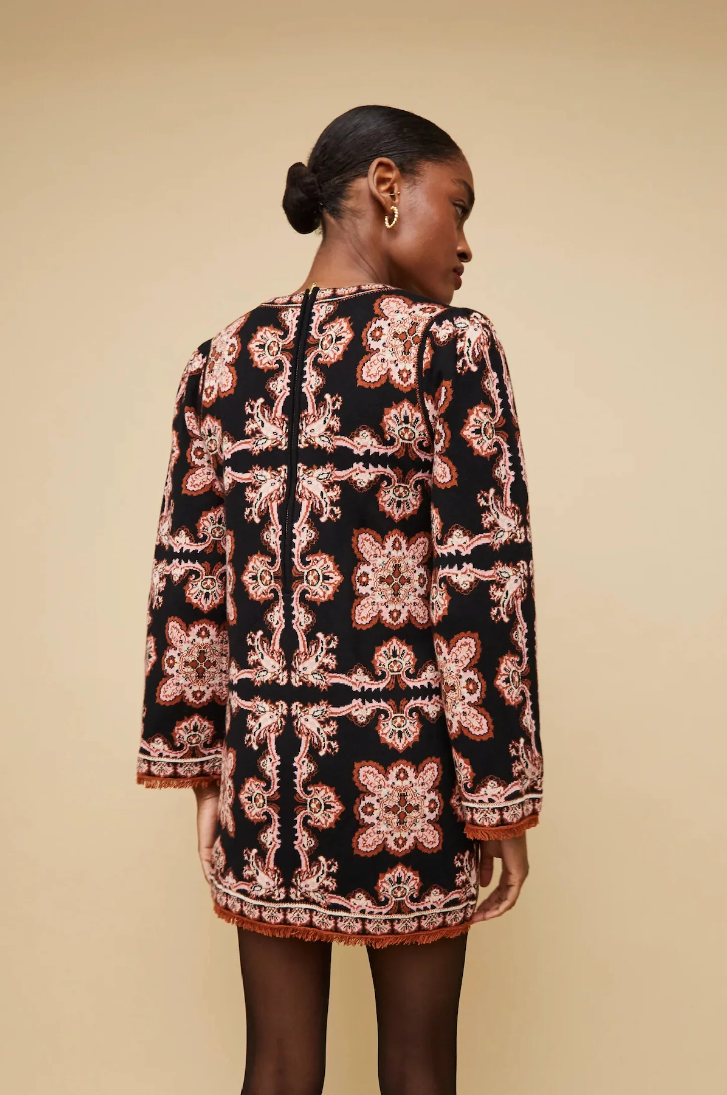 Cara Cara - Fritz Dress - Black Paisley Scarf - Image 2