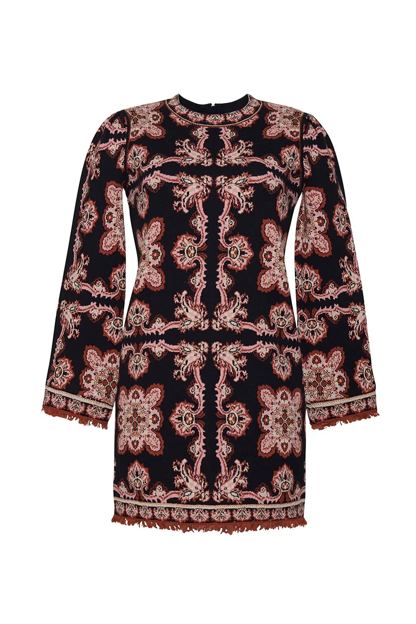 Cara Cara - Fritz Dress - Black Paisley Scarf - Image 3