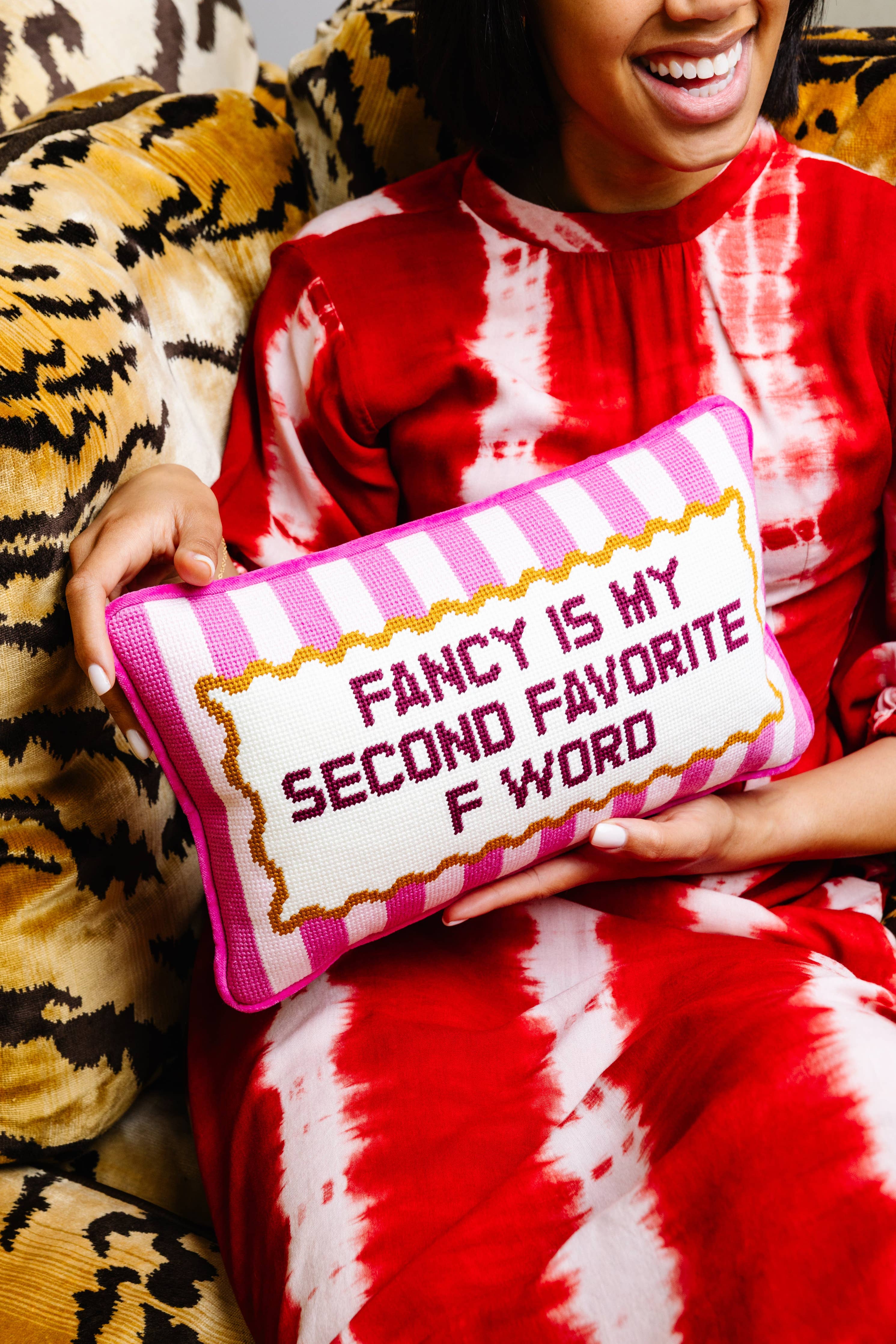 Furbish Studio - Fancy Needlepoint Pillow - Image 4