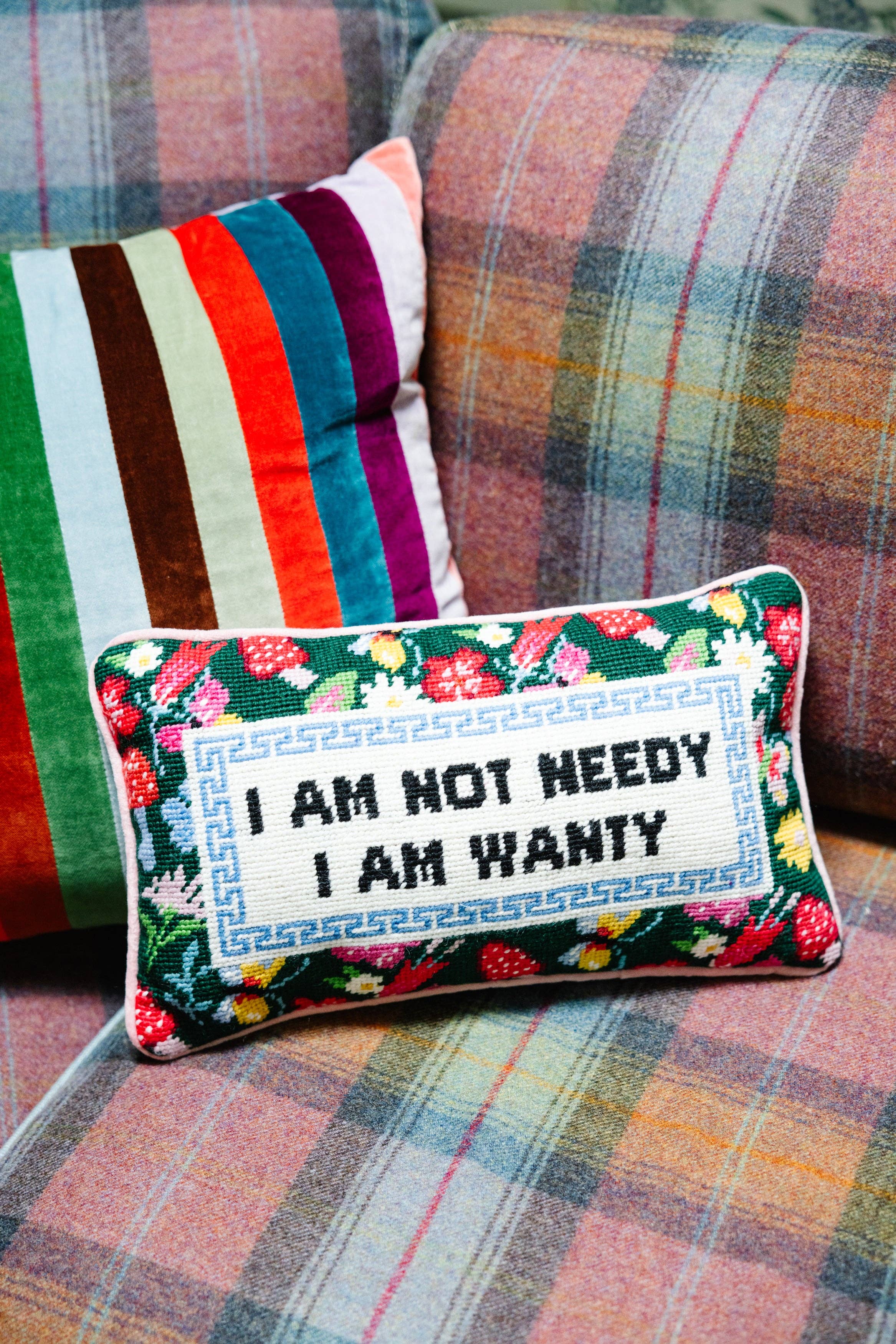 Not Needy Needlepoint Pillow - Image 2