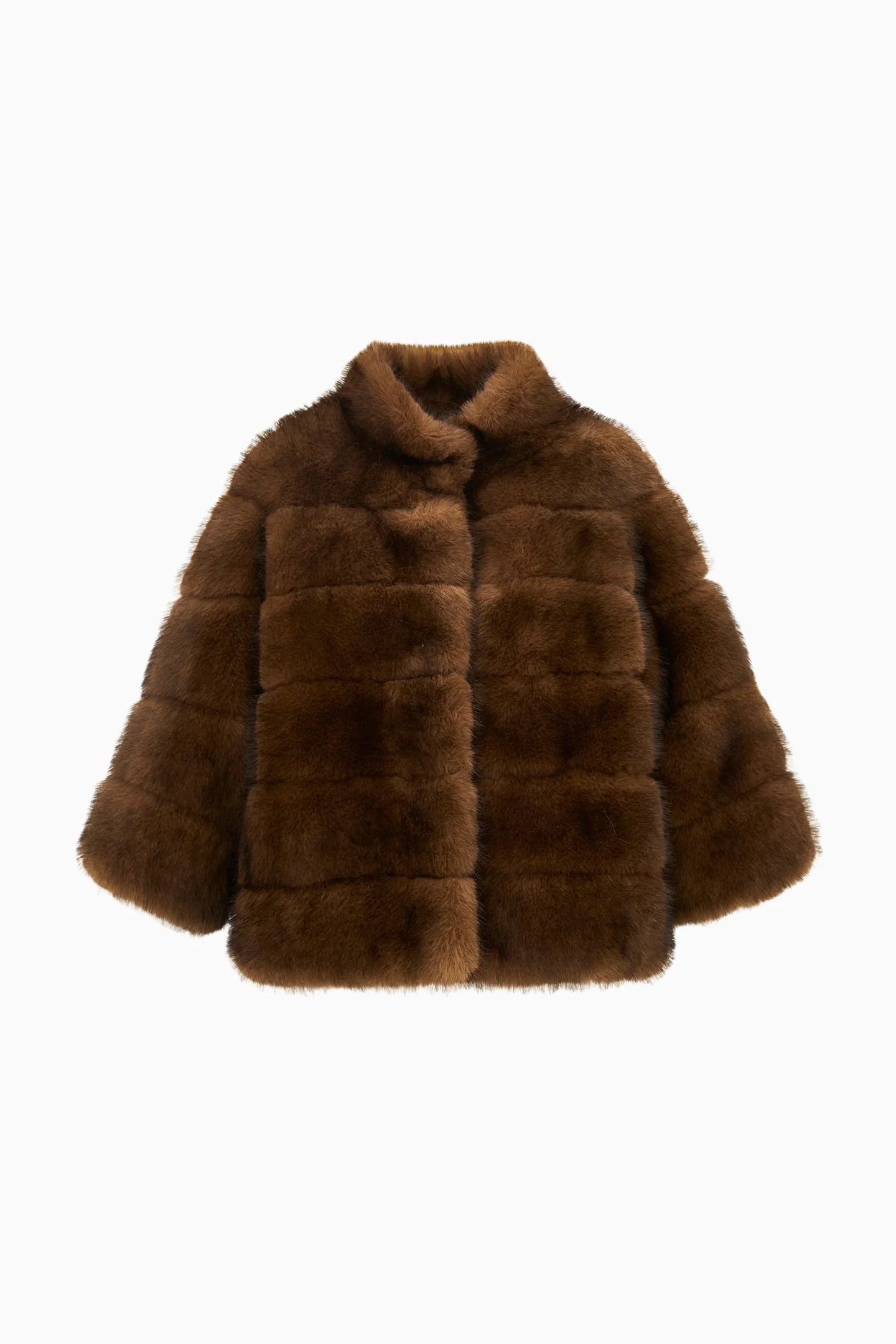 LoveShackFancy - Gelman Faux Fur Jacket - Dark Sable - Image 6