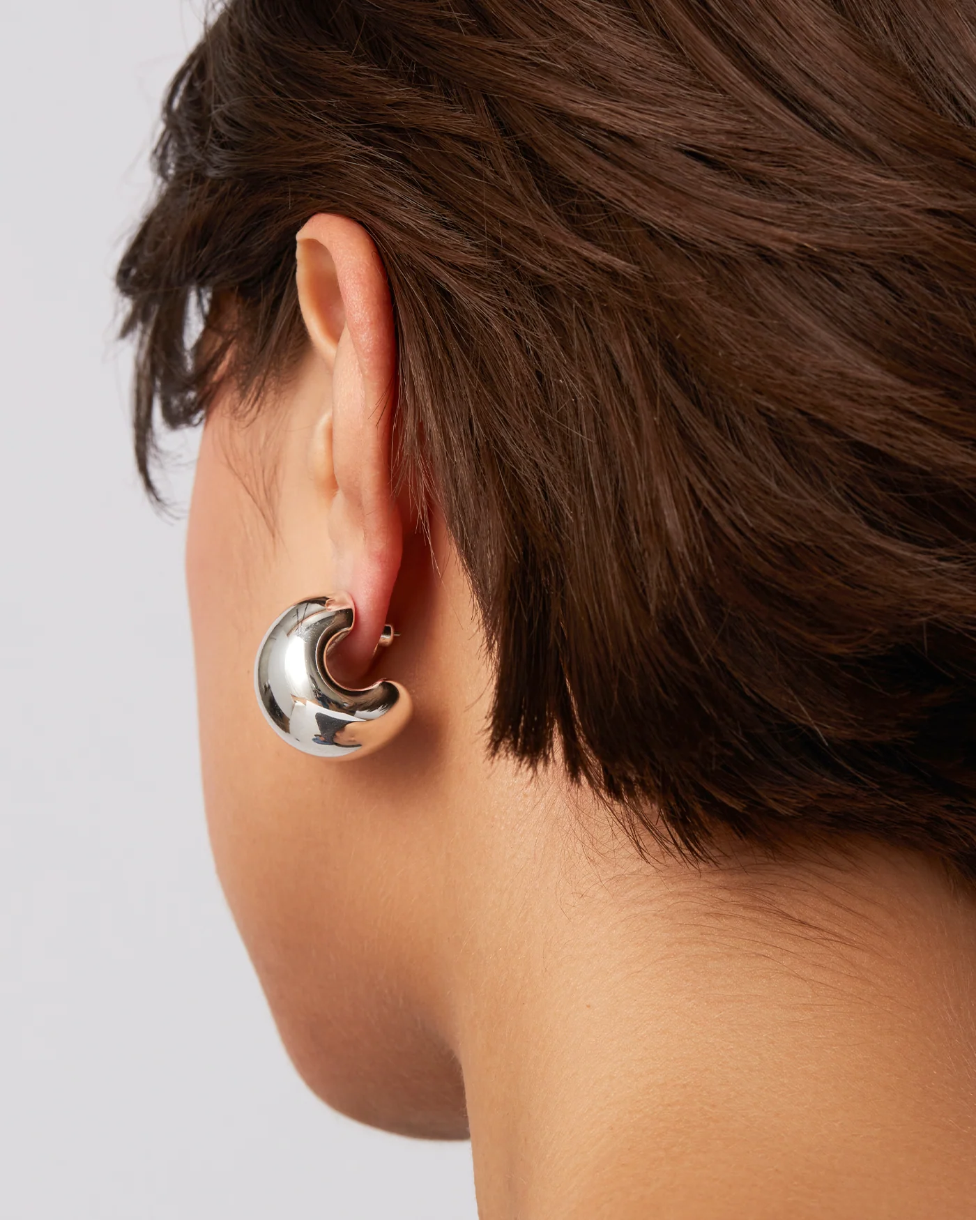 Jenny Bird - Gemma Hoop Earrings - High Polish Silver - Image 4